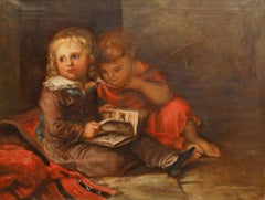 Christian Leberecht Vogel - Huile de la fin du XIXe siècle, Les fils de l'artiste