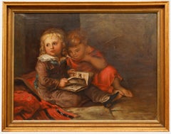 Christian Leberecht Vogel - Huile de la fin du XIXe siècle, Les fils de l'artiste