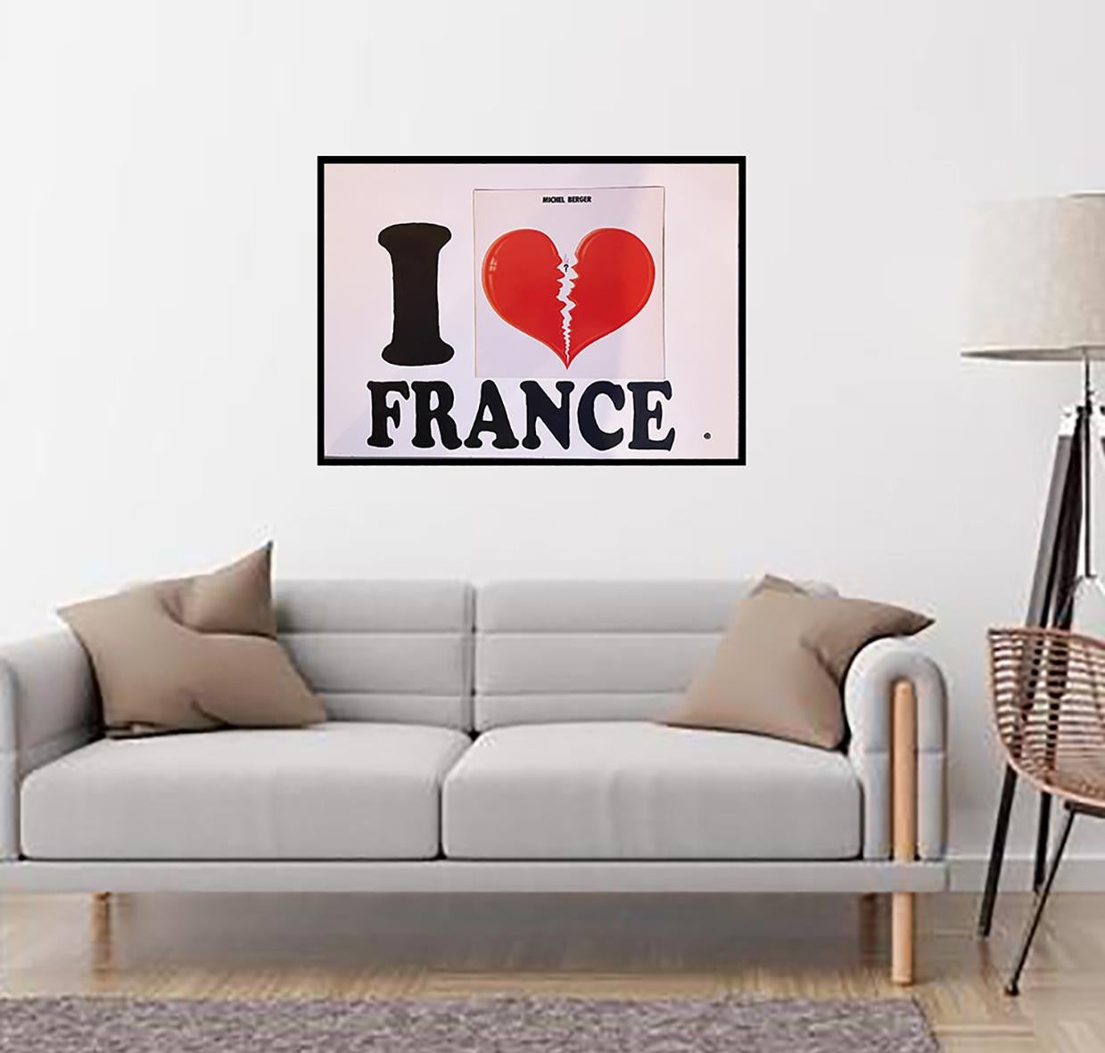Christian Legier - I LOVE - Michel Berger In Excellent Condition For Sale In Saint ouen, FR