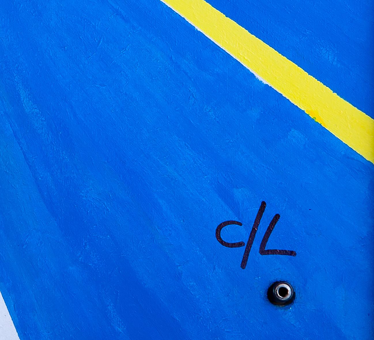  Christian Legier - Synchro - Dream Hotel - Eagles
55 x 55 cm
Unique work
I create the expansion of the vinyl sleeve, adapting it to my world. There's a jack in the painting, so you can listen to the album. In this way, my art can also be listened