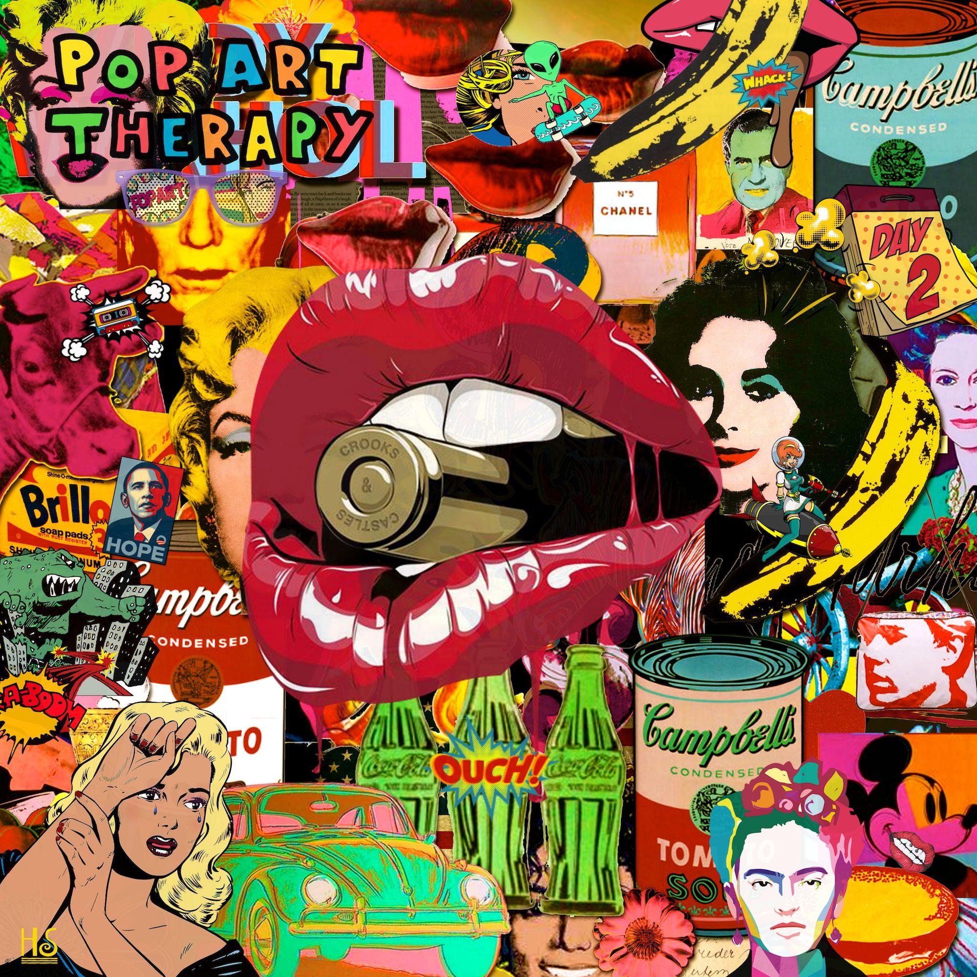 Pop Art Therapy, numérique sur papier - Print de Christian Løgstrup
