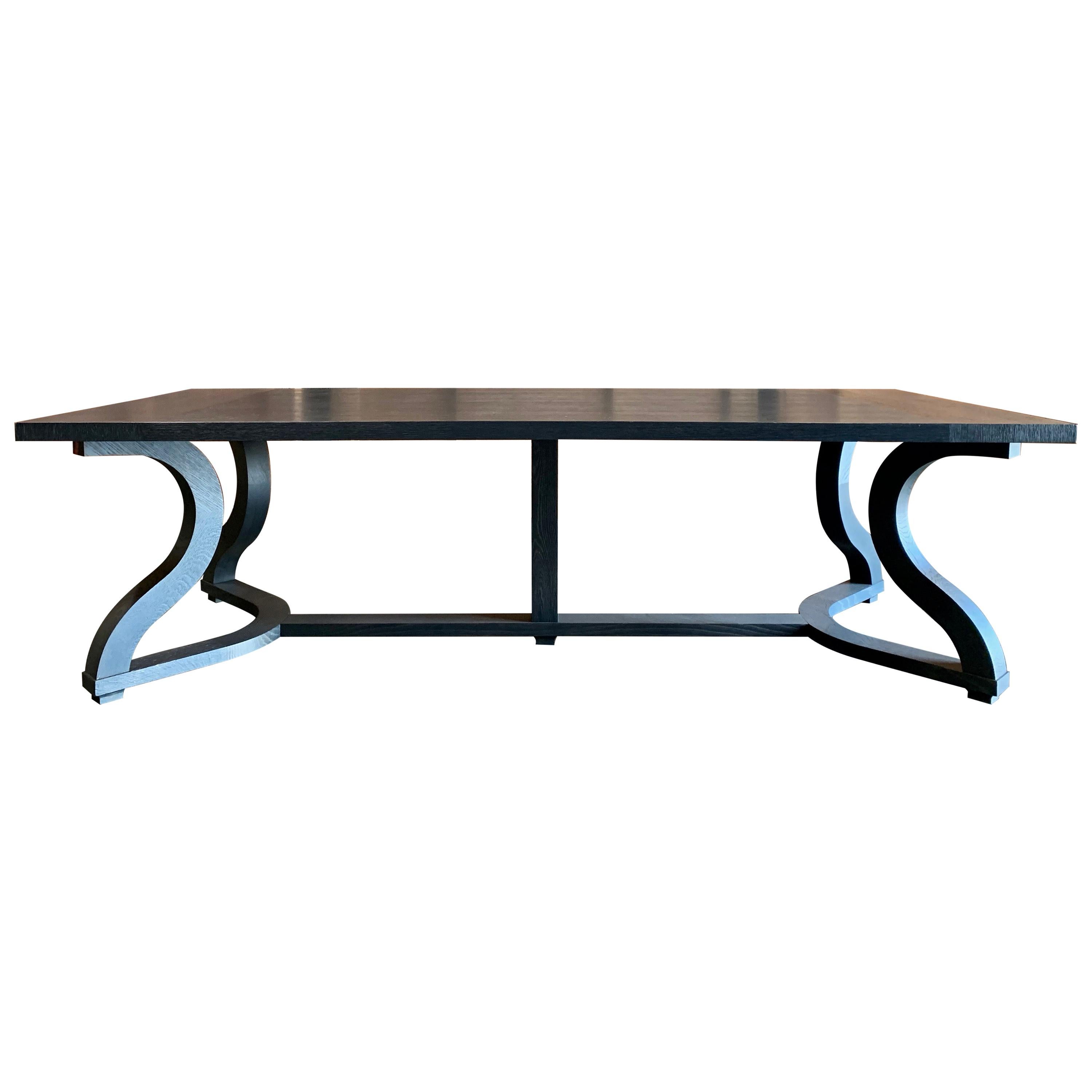 Christian Liagre Misaine Espresso Brown Walnut Dining Table