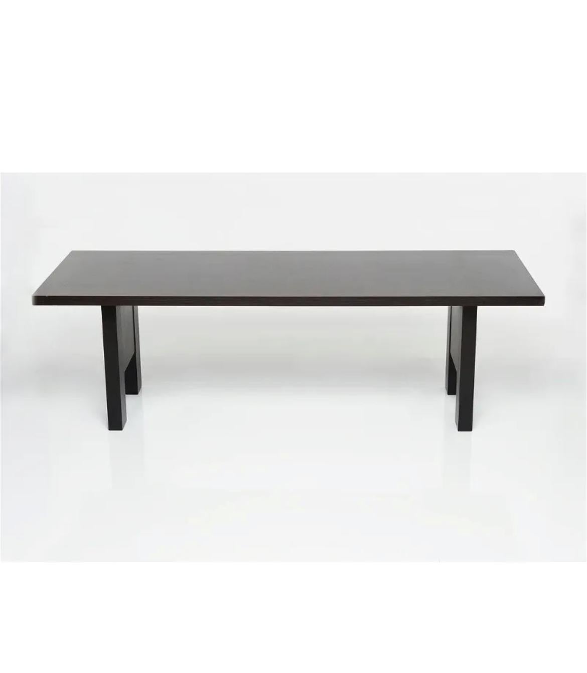 Christian Liaigre
'Abyss' dining table, 2010s

Ebonized oak. Manufactured for Holly Hunt, USA.

29.75