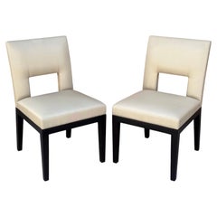 Christian Liaigre “Archipel” Style Dining Chairs for Holly Hunt, Pair
