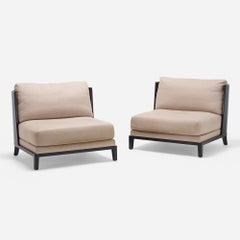 Christian Liaigre Aspre Lounge Chairs, Pair