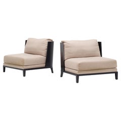 Christian Liaigre Aspre Lounge Chairs, Pair