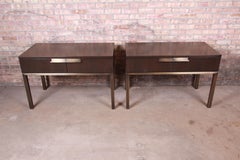 Christian Liaigre at Holly Hunt Custom Modern Bedside Chests, Pair