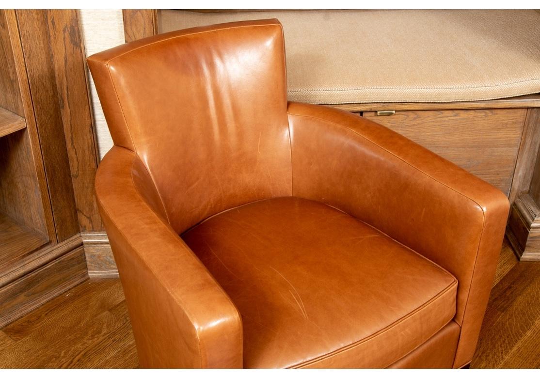 20th Century Christian Liaigre at Holly Hunt Leather Club Chair