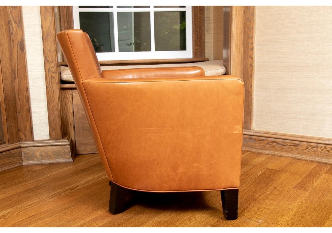 Christian Liaigre at Holly Hunt Leather Club Chair For Sale