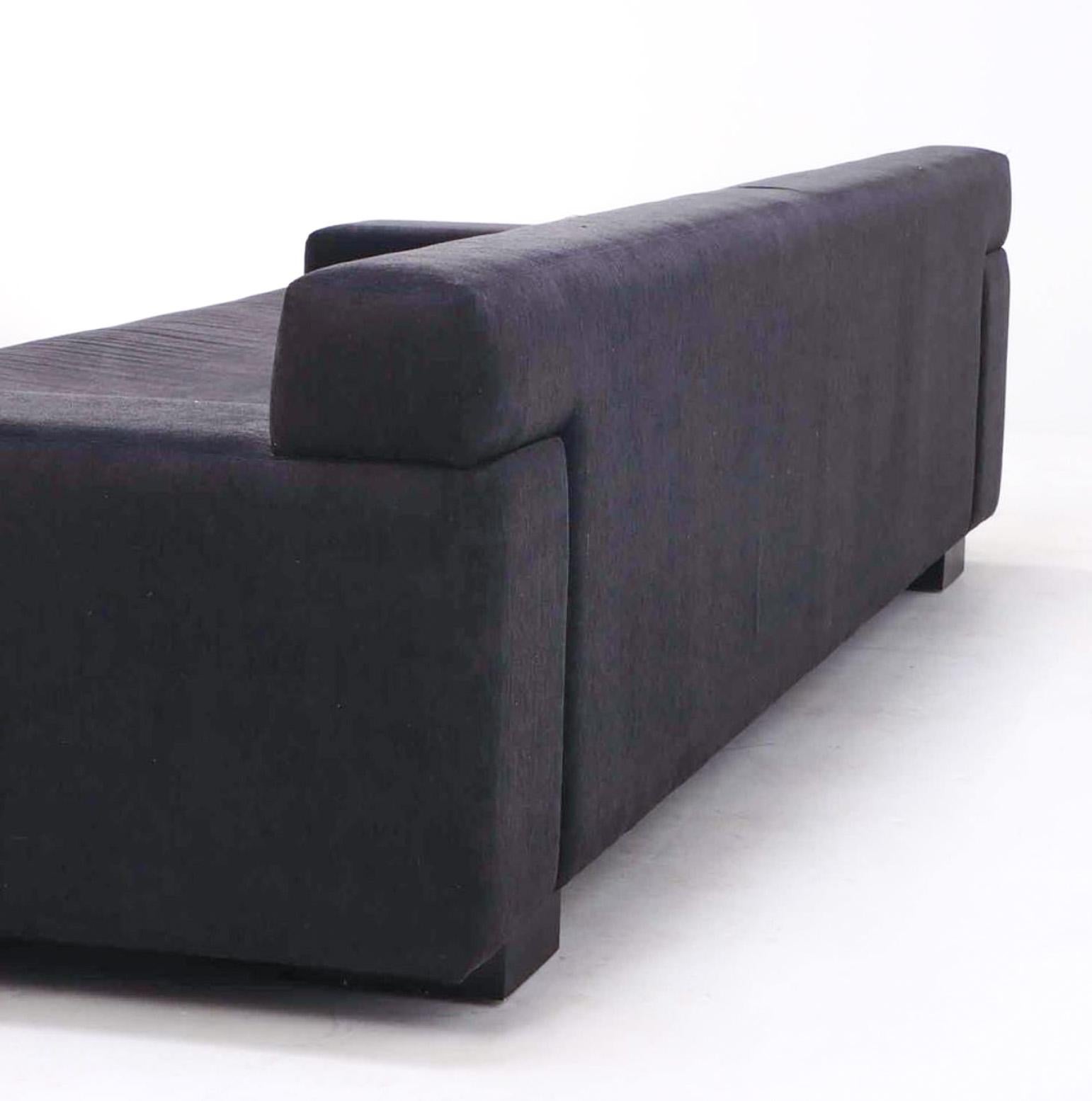 Modern Christian Liaigre Augustin Sofa in Navy Blue For Sale