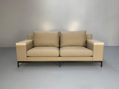 Christian Liaigre "Beluga" 2.5-Seat Sofa - In Linen Fabric