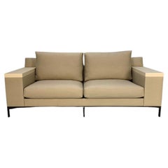 Christian Liaigre "Beluga" 2.5-Seat Sofa - In Linen Fabric