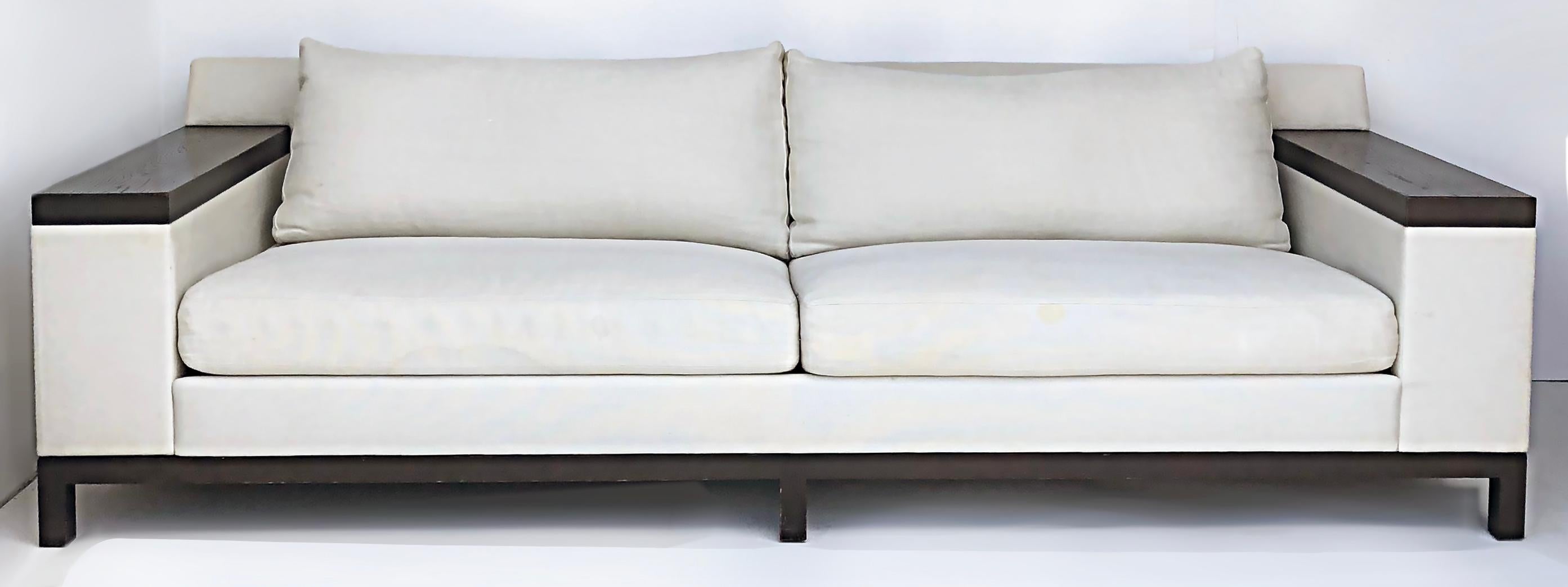 Christian Liaigre Beluga Sofa, Ebonized Wood w/Liaigre Belgian Linen Upholstery

Offered for sale is a Christian Liaigre ebonized wood 
