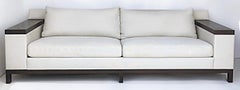Christian Liaigre Beluga Sofa, Ebonized Wood w/Liaigre Belgian Linen Upholstery