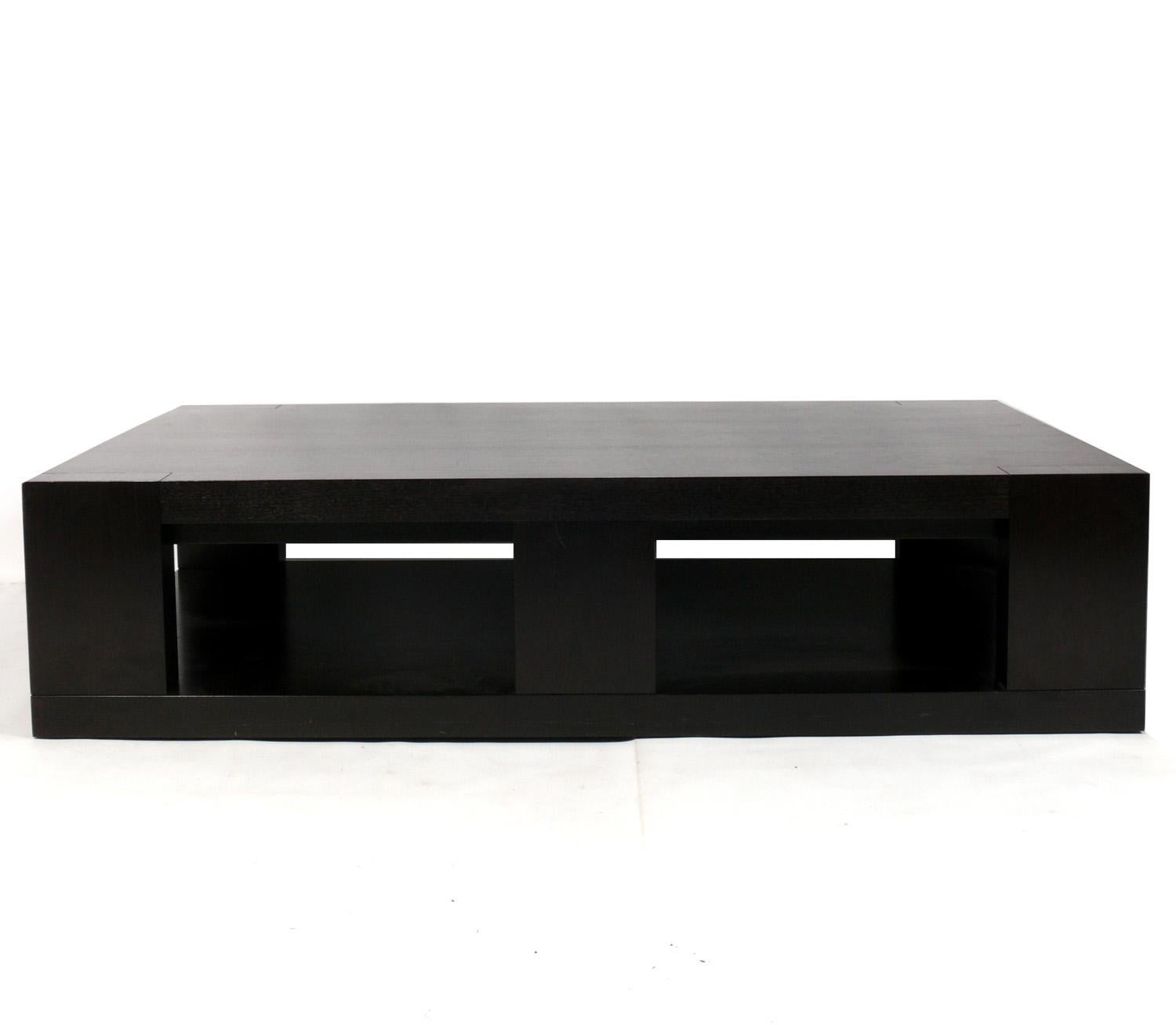 Mid-Century Modern Christian Liaigre Clean Lined Coffee Table