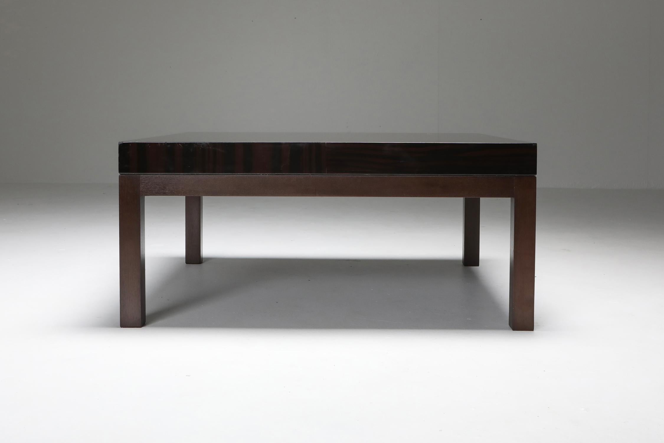 Late 20th Century Christian Liaigre Coffee Tables in Mahogany - 1990s For Sale