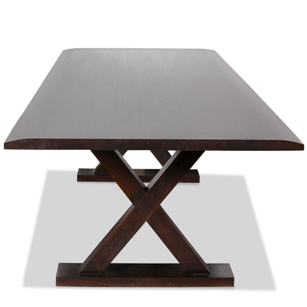 Minimalist Christian Liaigre Courier Dining Table, Stained Oak, Holly Hunt, France, 2011 For Sale