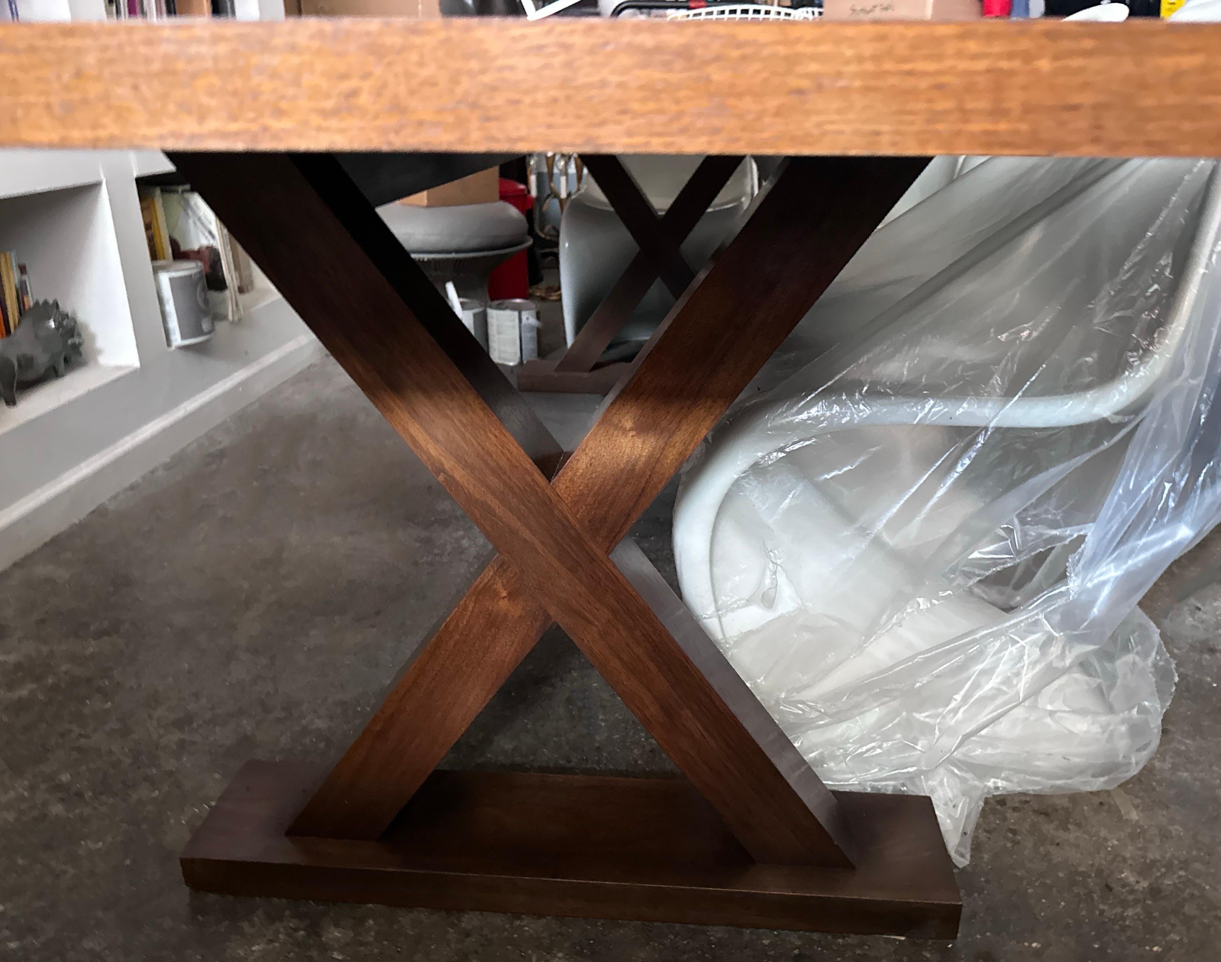 Christian Liaigre Courier Dining Table, Stained Oak, Holly Hunt, France, 2011 In Good Condition For Sale In Brooklyn, NY