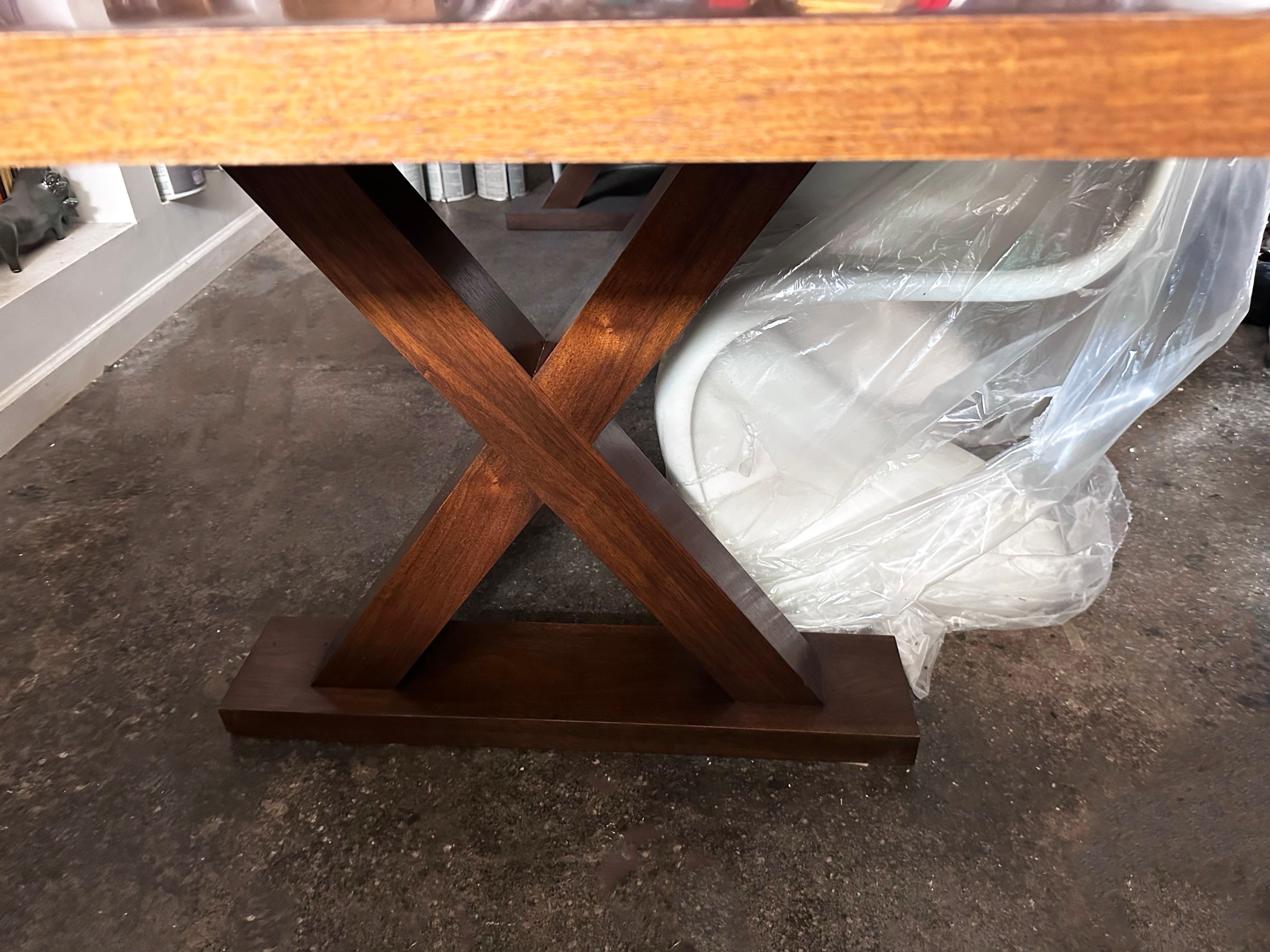 Contemporary Christian Liaigre Courier Dining Table, Stained Oak, Holly Hunt, France, 2011 For Sale