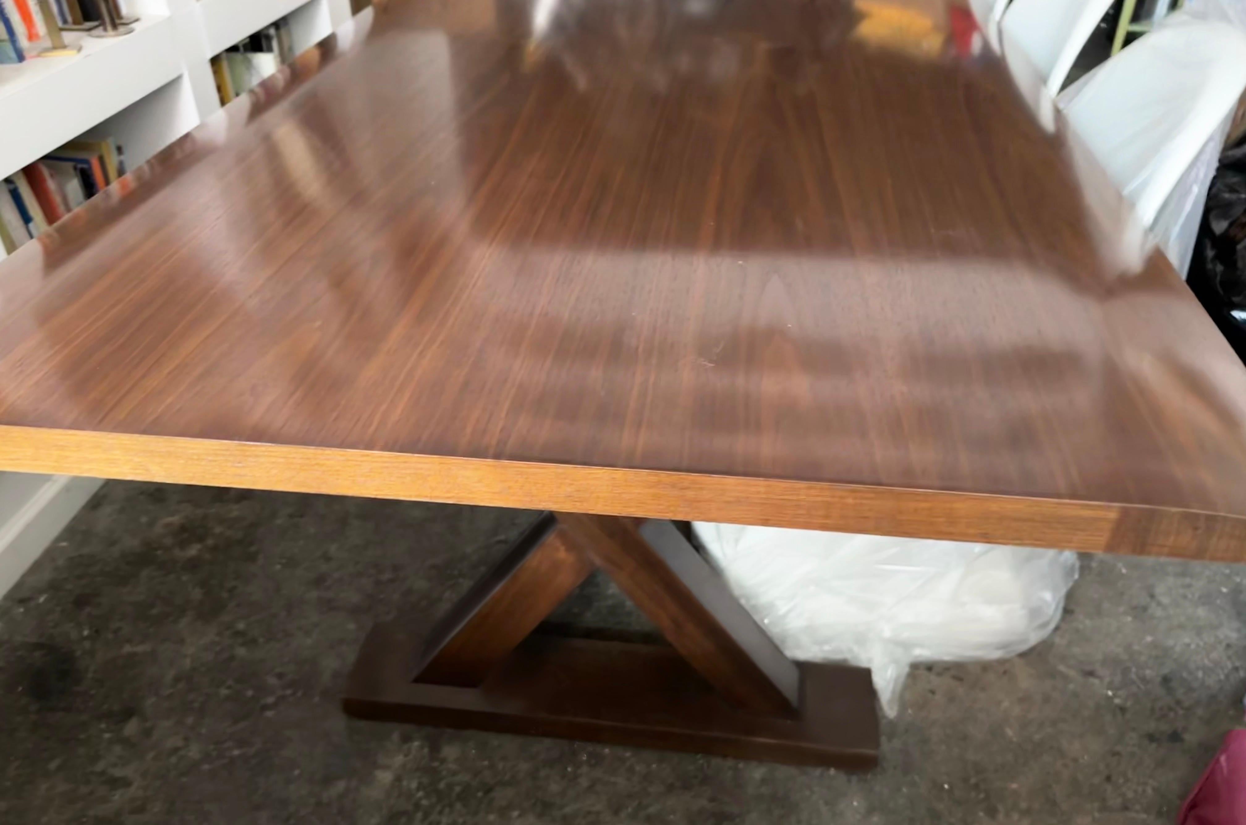 Christian Liaigre Courier Dining Table, Stained Oak, Holly Hunt, France, 2011 For Sale 1