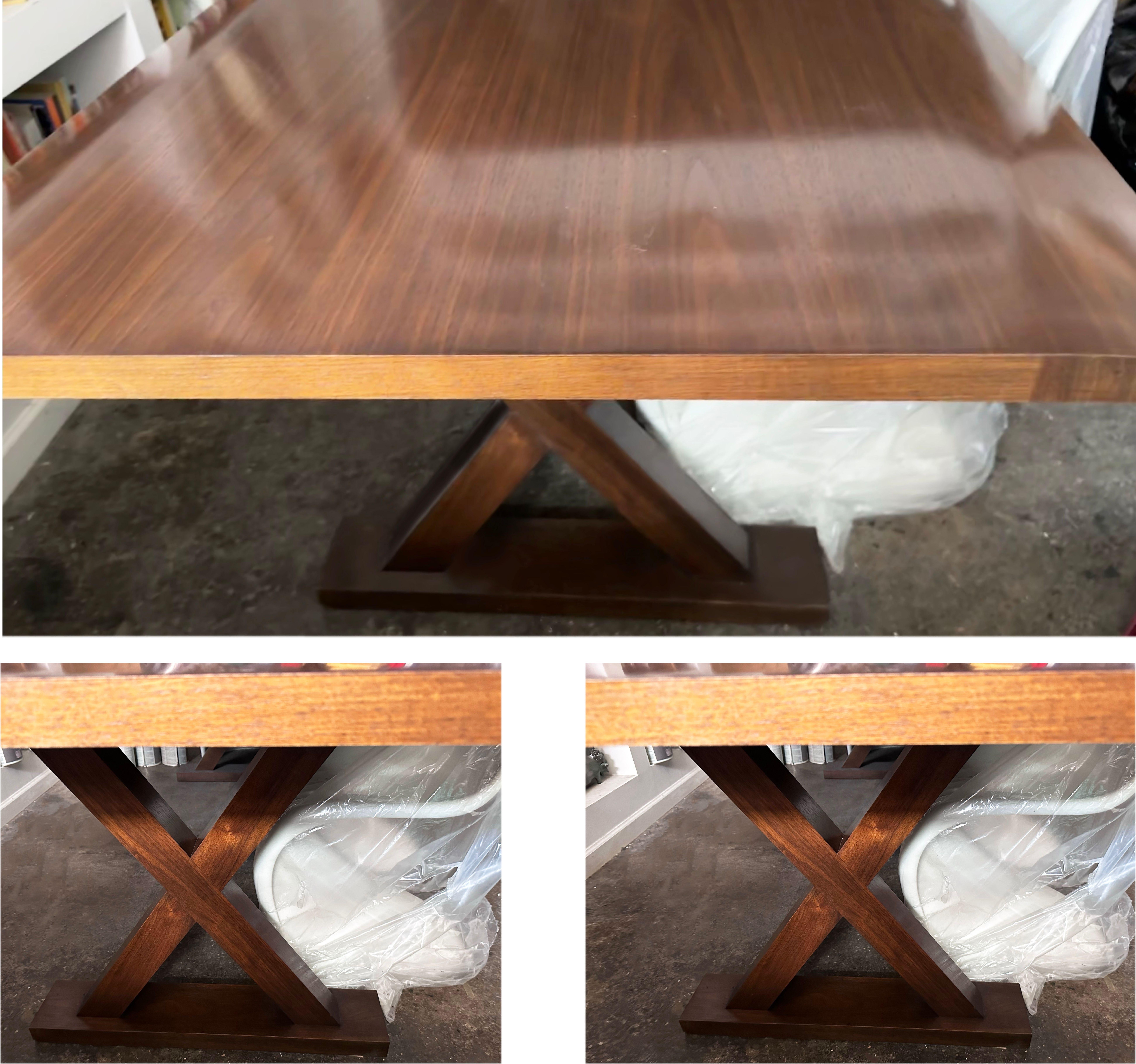 Christian Liaigre Courier Dining Table, Stained Oak, Holly Hunt, France, 2011 For Sale 10
