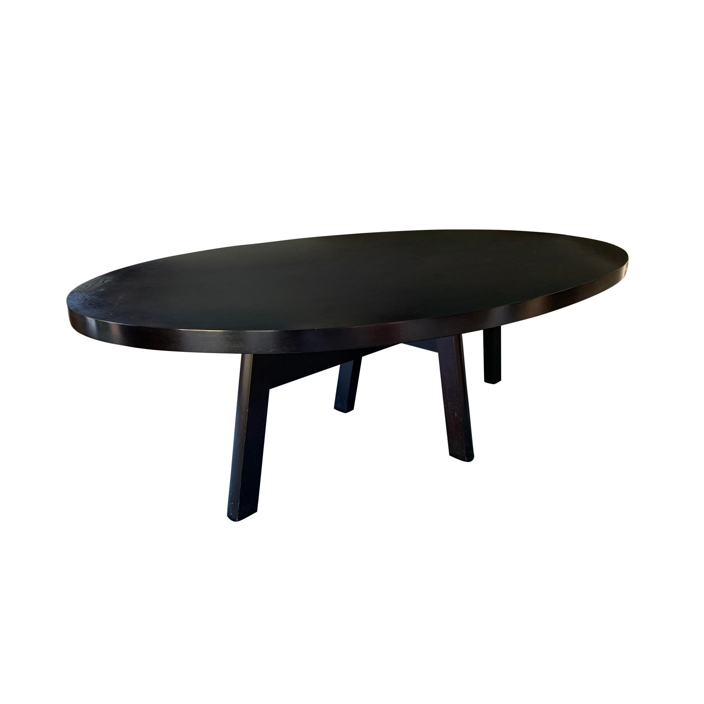 American Christian Liaigre Designed Oval Dining Table