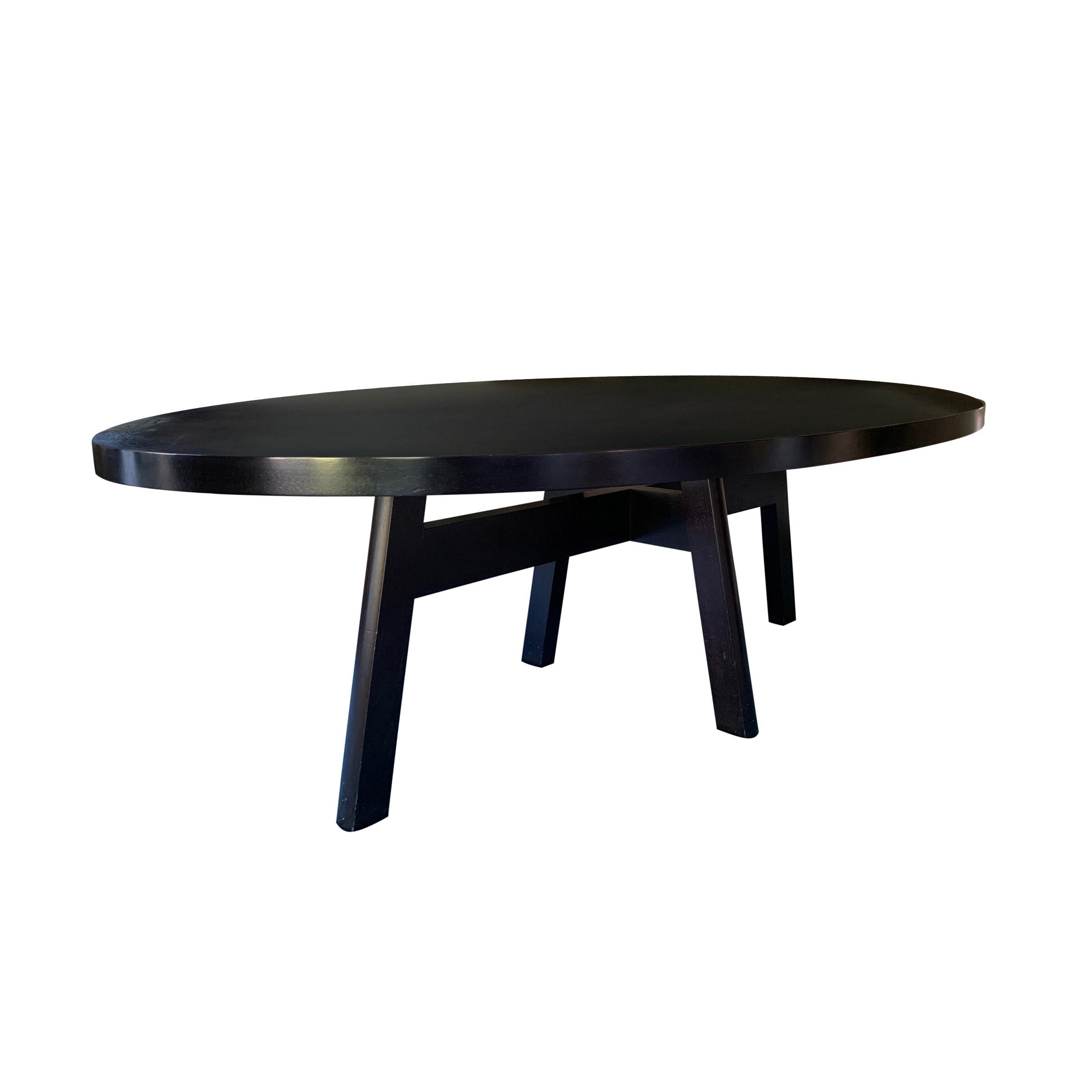 20th Century Christian Liaigre Designed Oval Dining Table