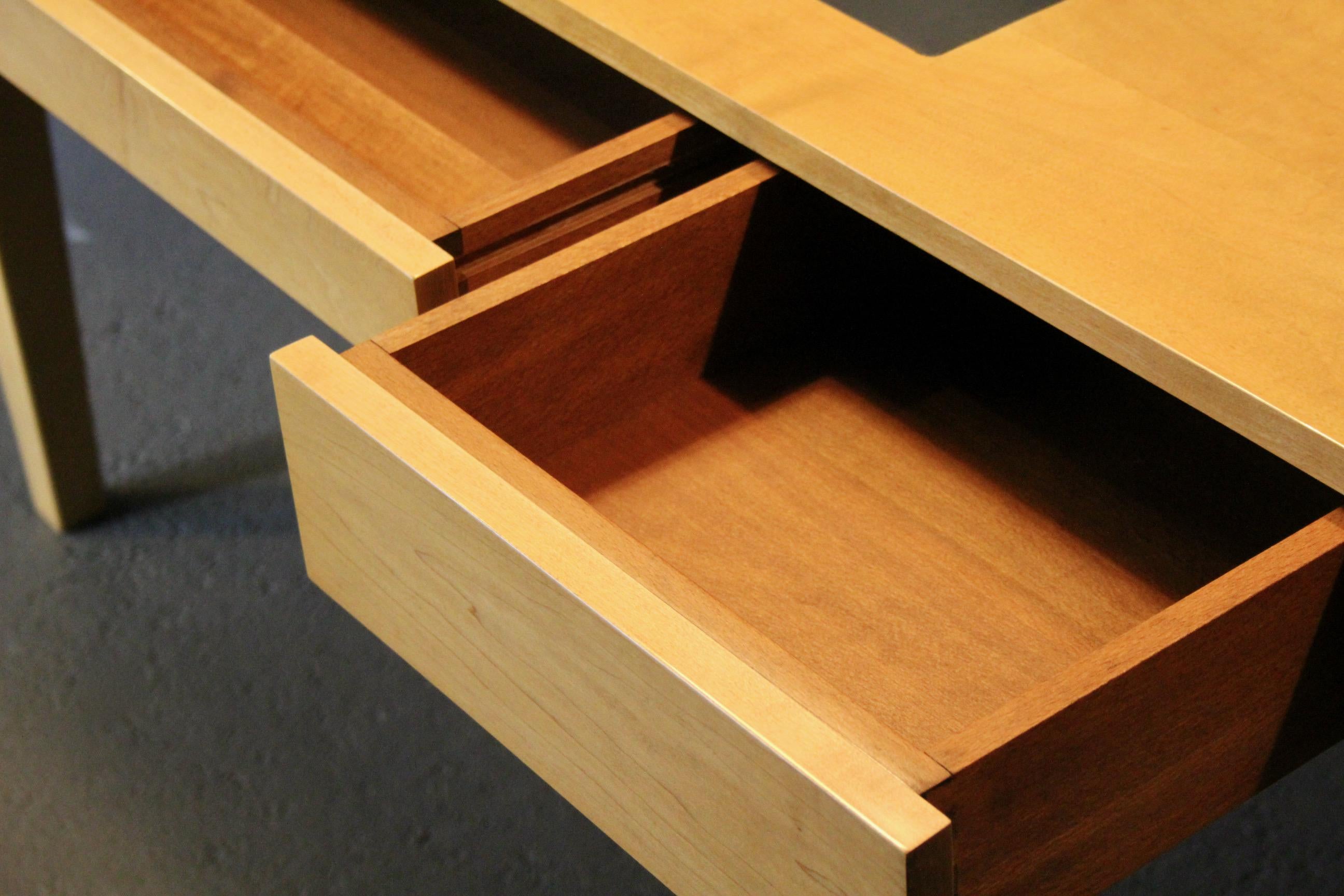 Christian Liaigre Schreibtisch (Leder) im Angebot