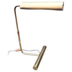 Christian Liaigre, lampe de bureau en métal doré, vers 1990
