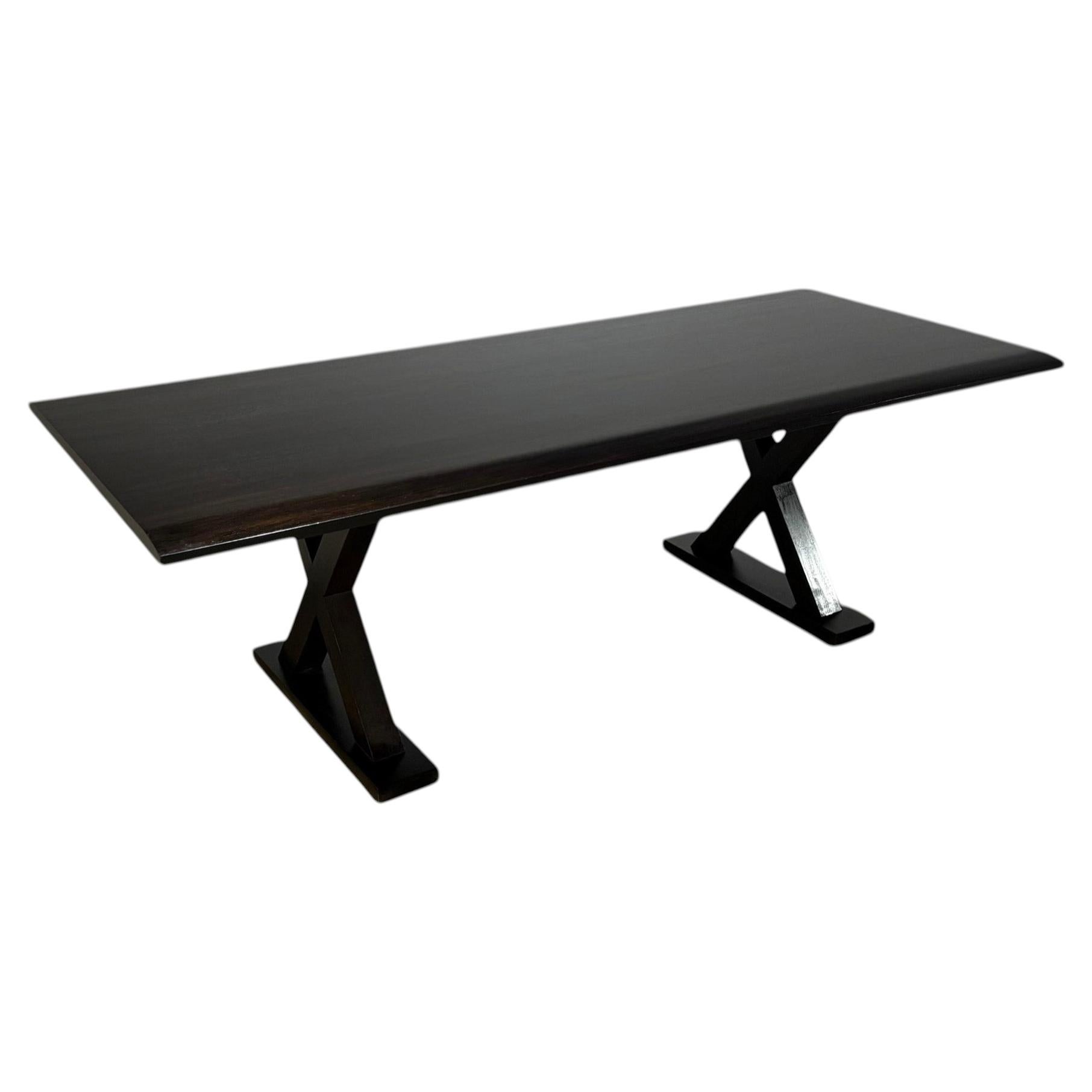 Christian Liaigre Ebonized Oak "Courier" Dining Table