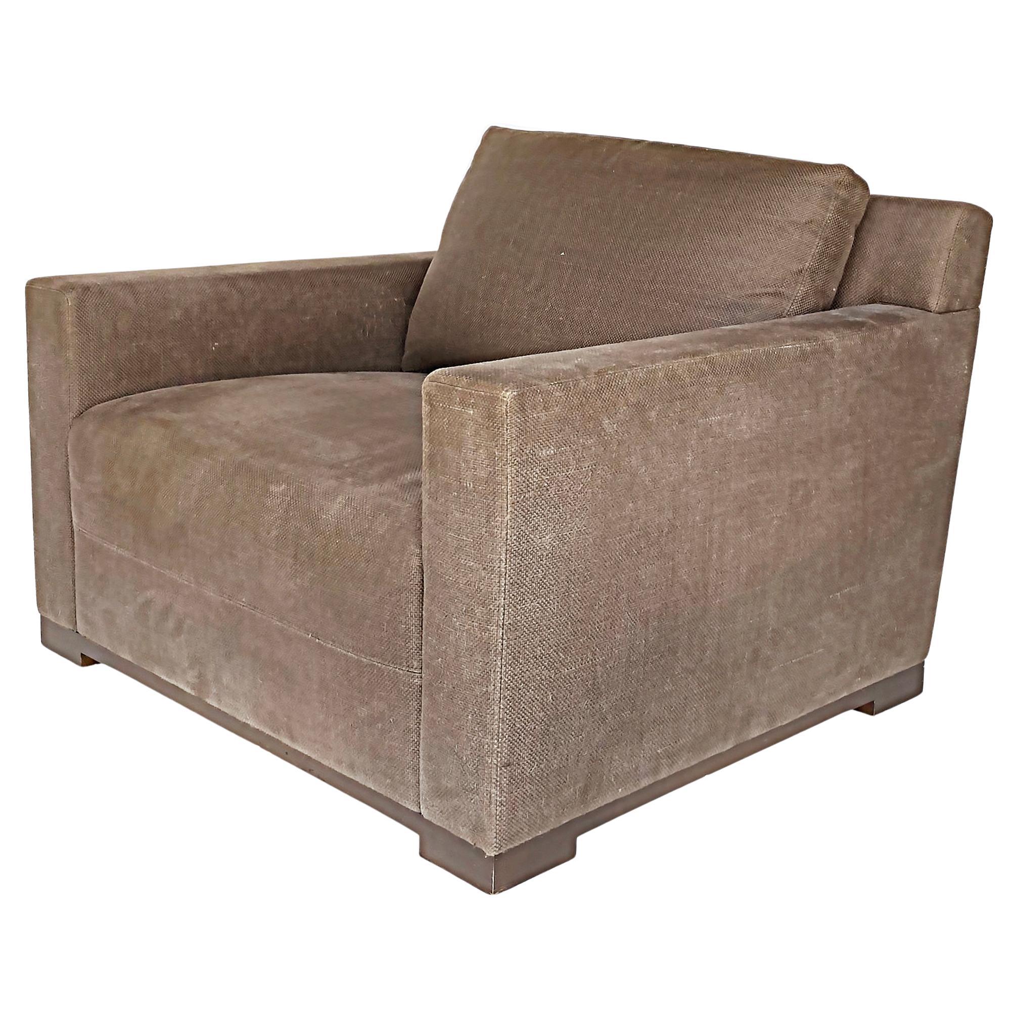 Christian Liaigre Écume Large Club Chair in Linen Upholstery