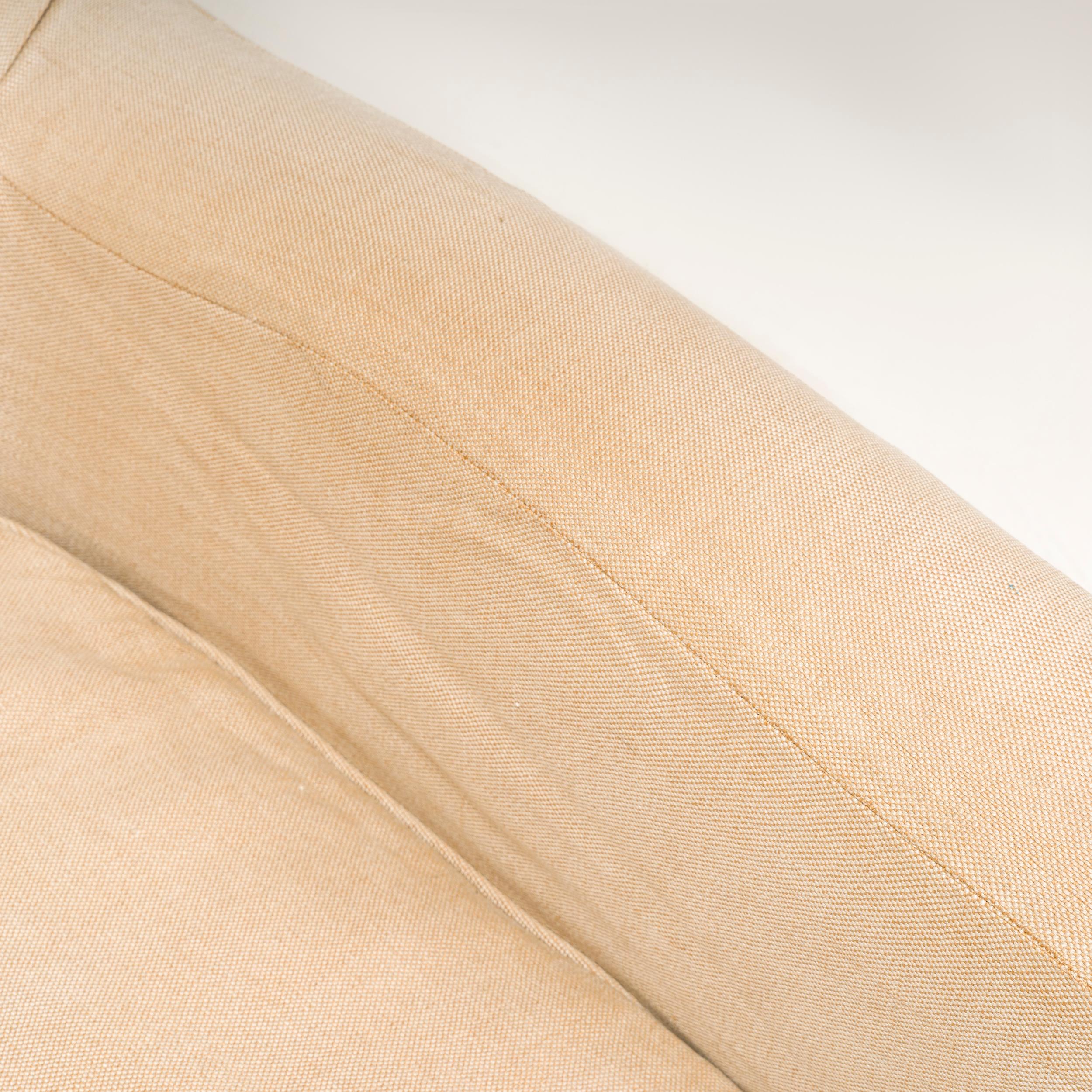 Christian Liaigre for Holly Hunt Basse Terra Beige Linen Slipcover Sofa 4