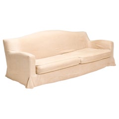 Christian Liaigre für Holly Hunt Basse Terra Beigefarbenes Leinen-Slipcover-Sofa