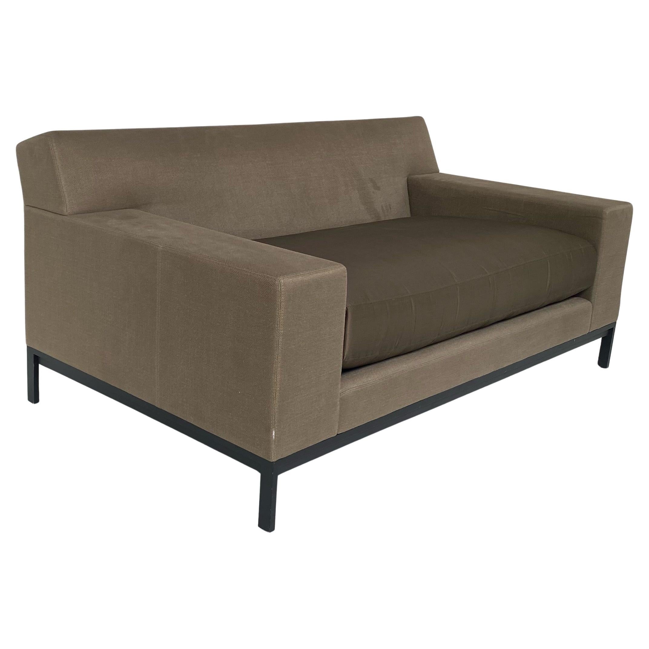 Christian Liaigre Holly Hunt Boudha Upholstered Loveseats, 2 Available

Offered for sale are two Christian Liaigre custom made 