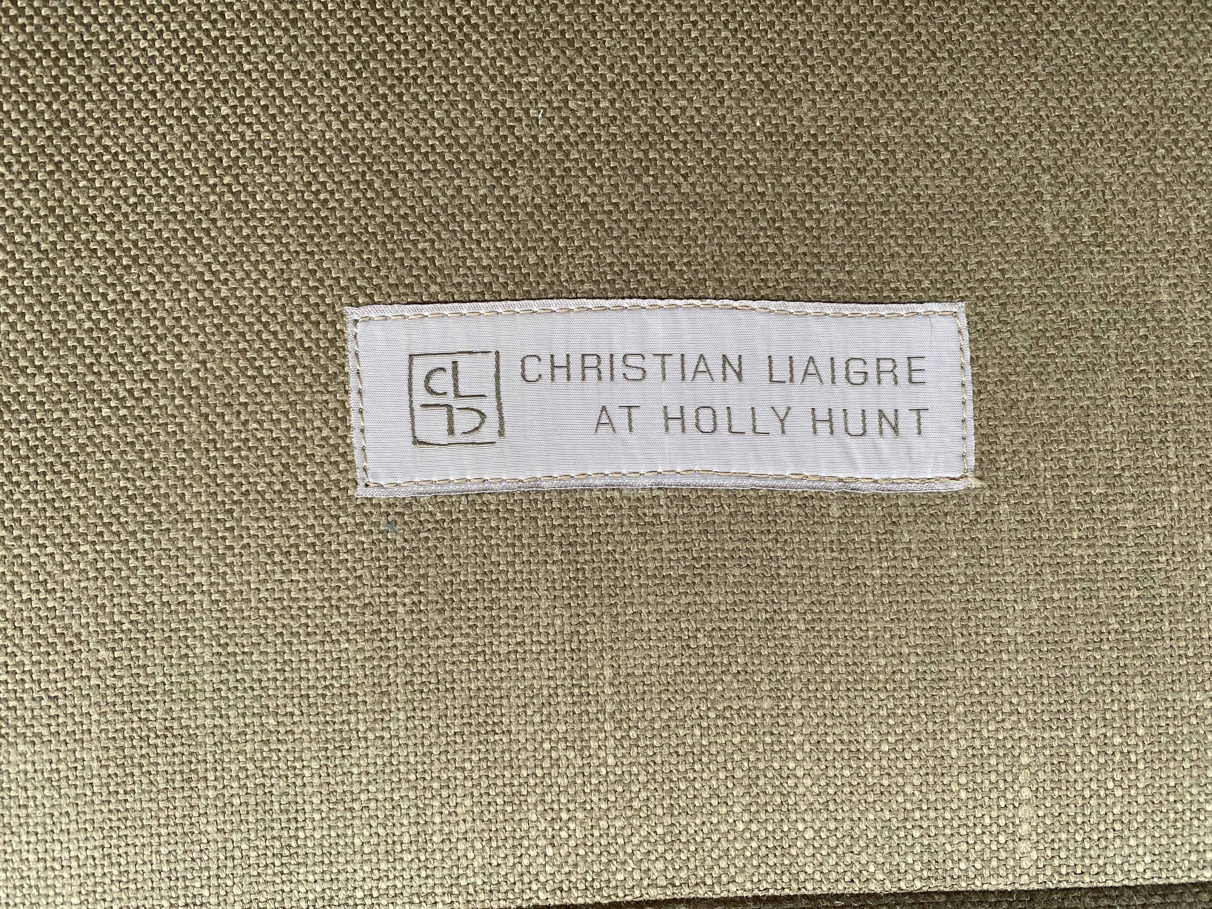 Contemporary Christian Liaigre Holly Hunt Boudha Upholstered Loveseats, 2 Available For Sale