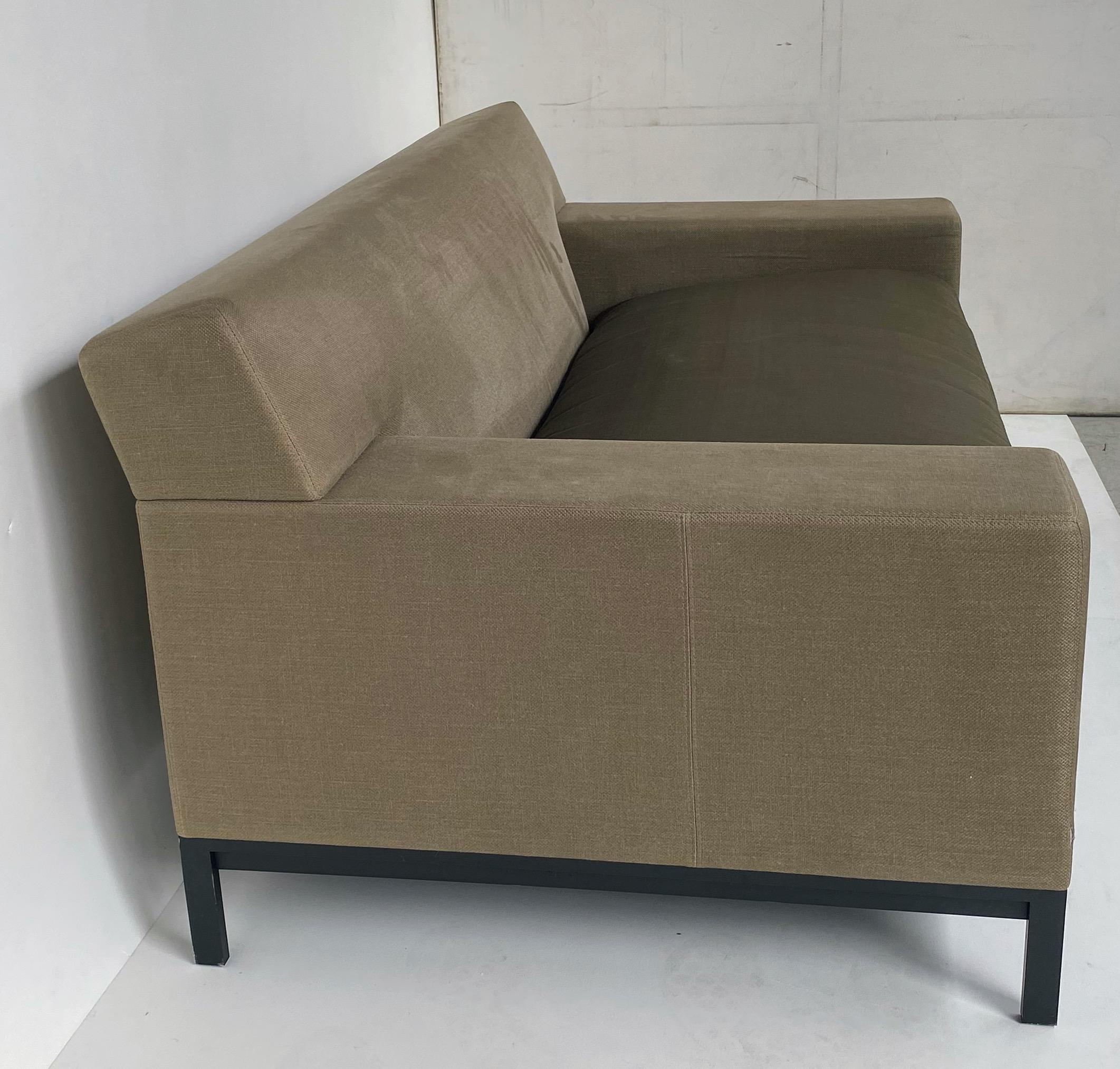Metal Christian Liaigre Holly Hunt Boudha Upholstered Loveseats, 2 Available For Sale