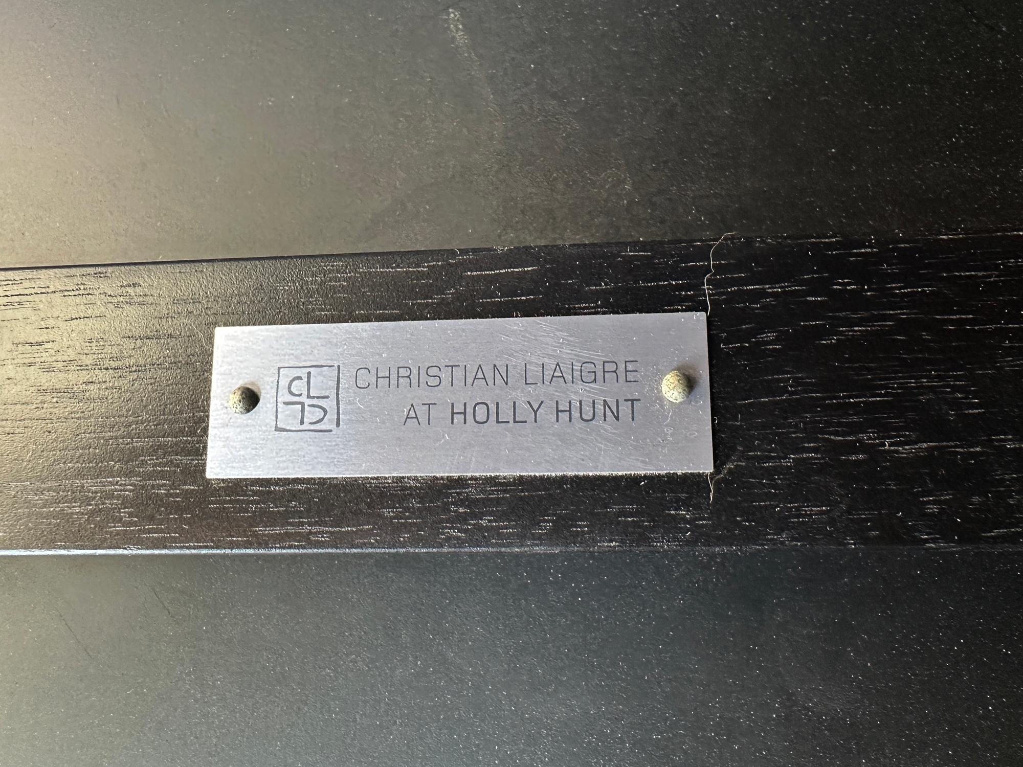 Christian Liaigre für HOLLY HUNT Großer quadratischer Couchtisch mit Schubladen im Angebot 10