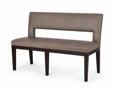 Christian Liaigre for Holly Hunt Leather Upholstered Bench, Pair Available