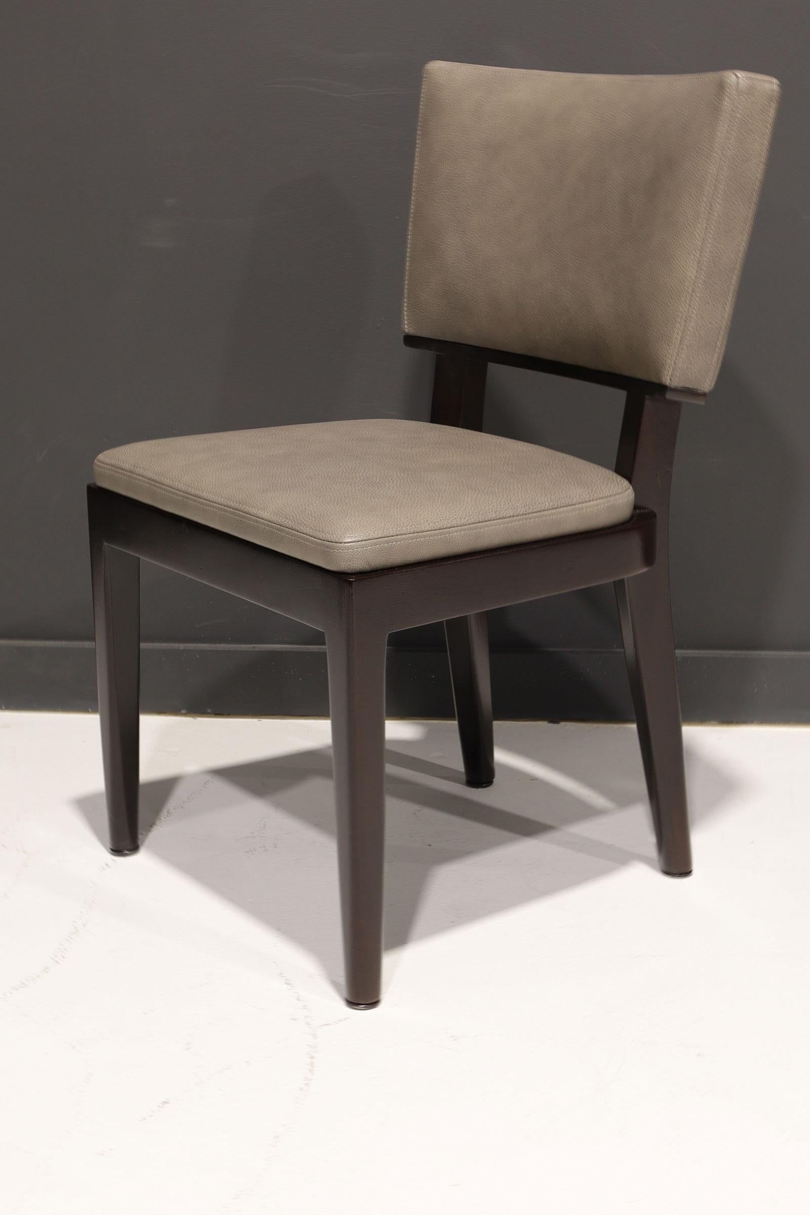 Christian Liaigre Harry Dining Chairs in Spinnybeck Leather, Set of 8 1