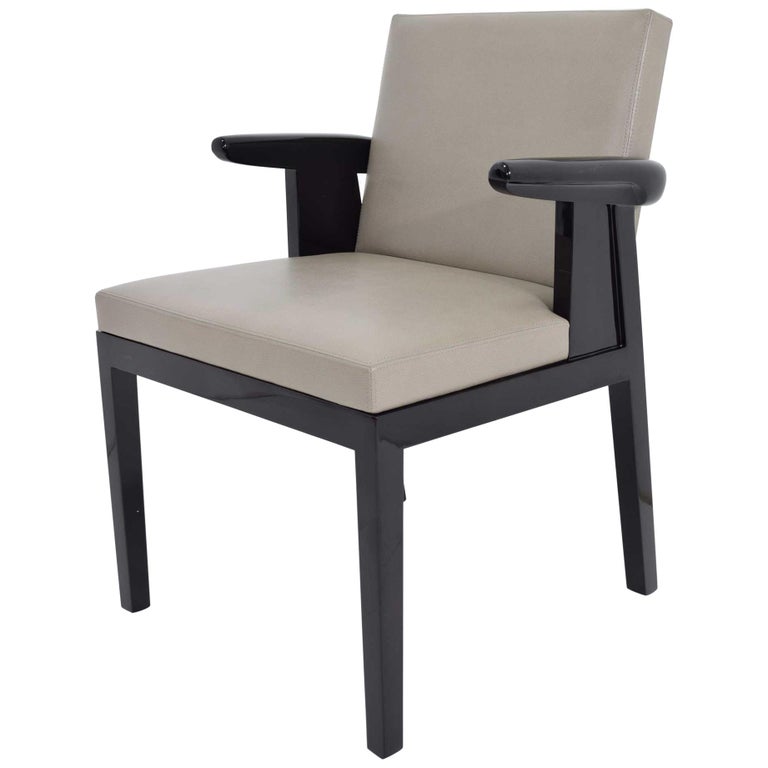 Christian Liaigre Fauteuil Hector en cuir sur 1stDibs