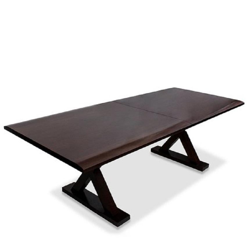 Christian Liaigre Holly Hunt Courier Dining Table with Leaf In Good Condition In New York, NY