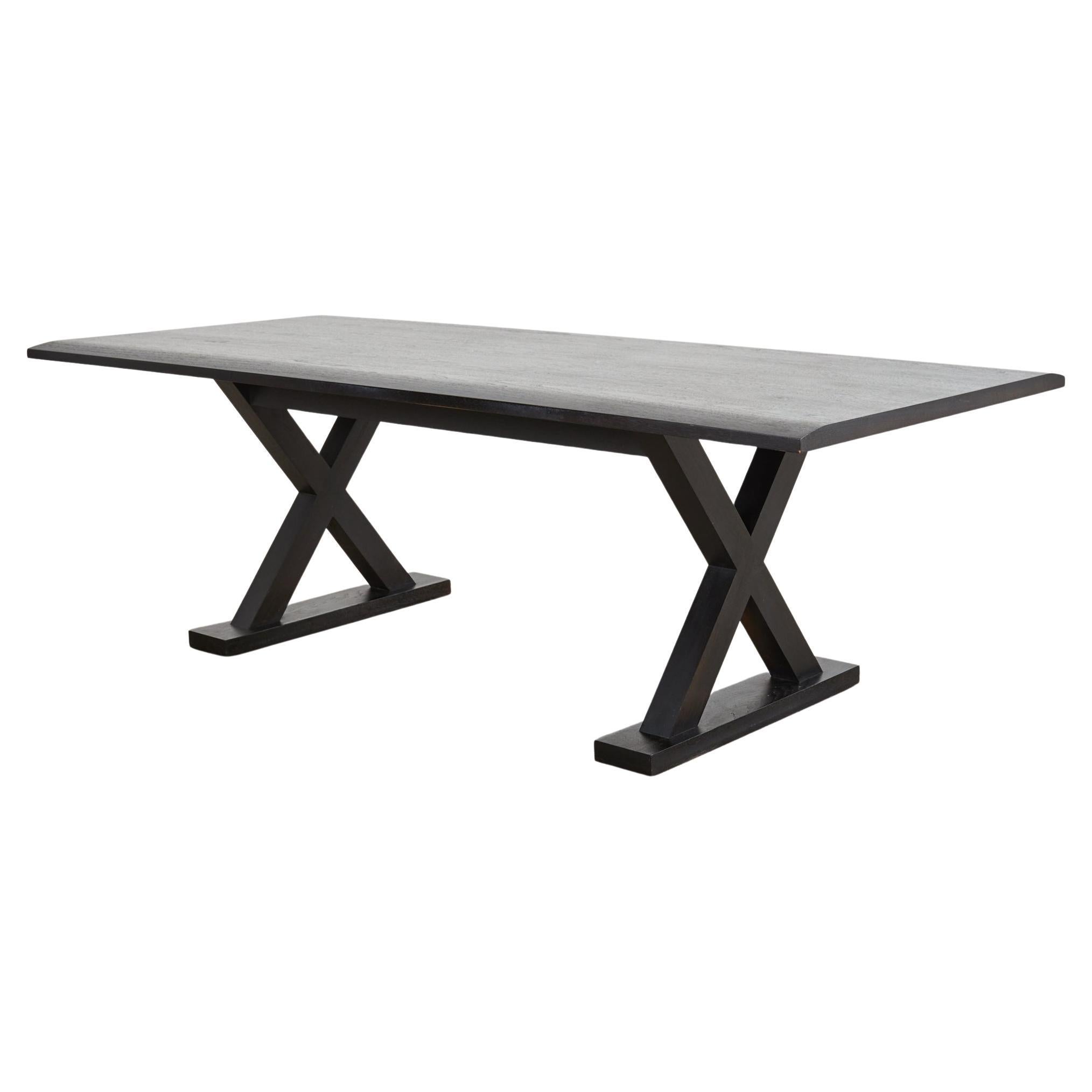 Christian Liaigre Holly Hunt Ebonized Oak Courier Dining Table