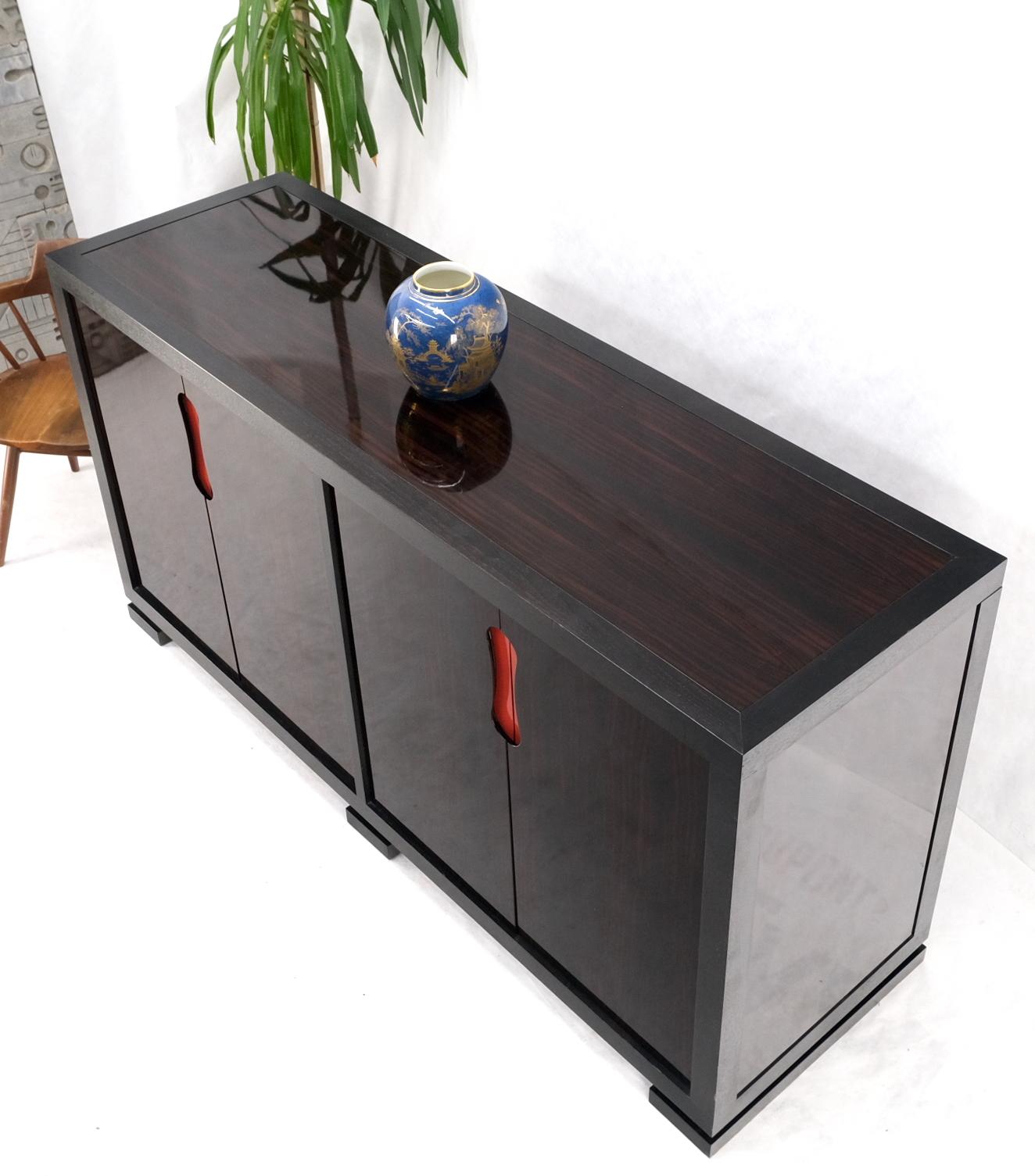 Christian Liaigre HolLY HUNT Credenza a 4 ante con finiture in legno di palissandro ebanizzato in vendita 7
