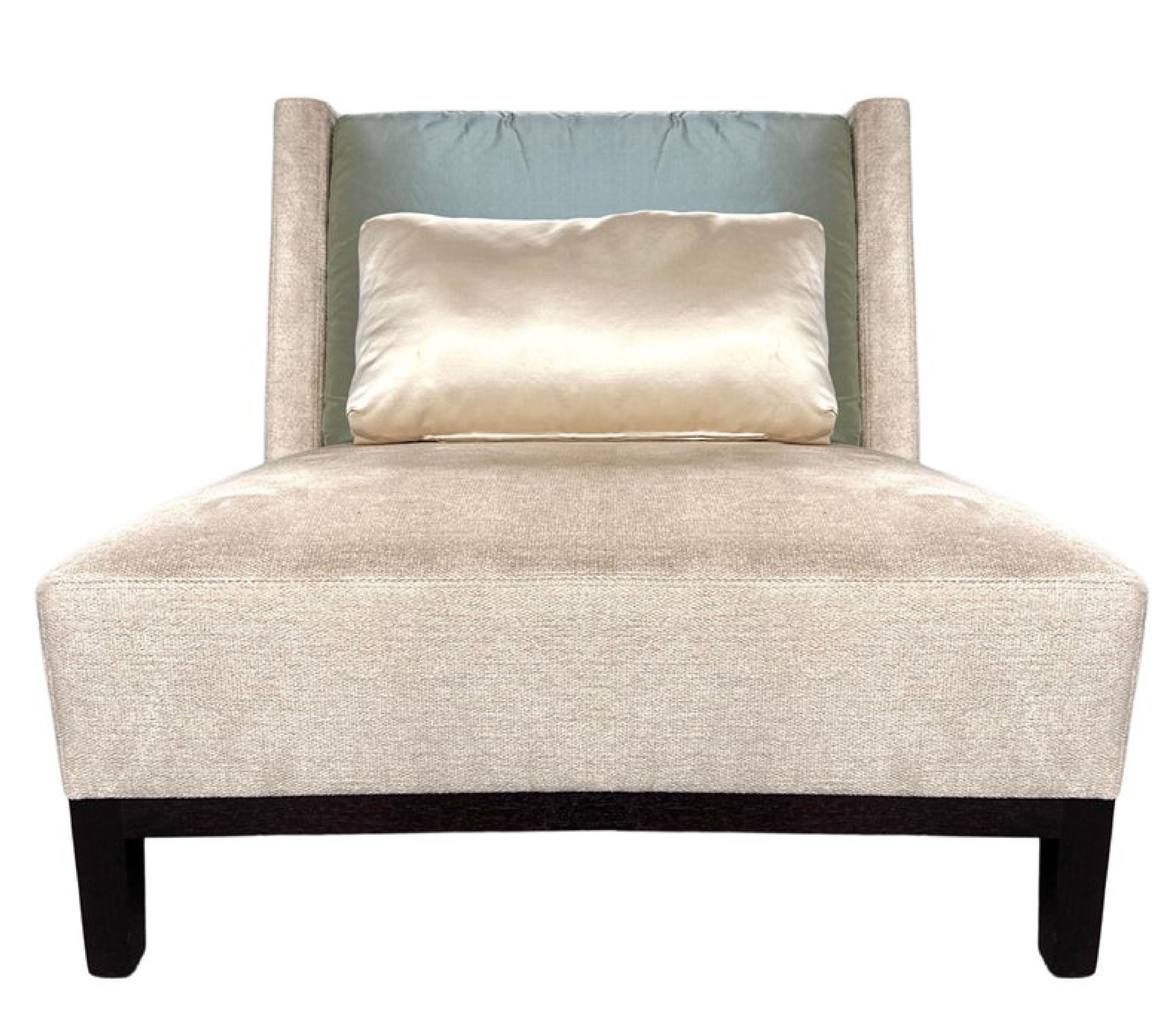 Christian Liaigre Sillón Latino Holly Hunt, Beige Crema Verde Seda 2015 en venta 3