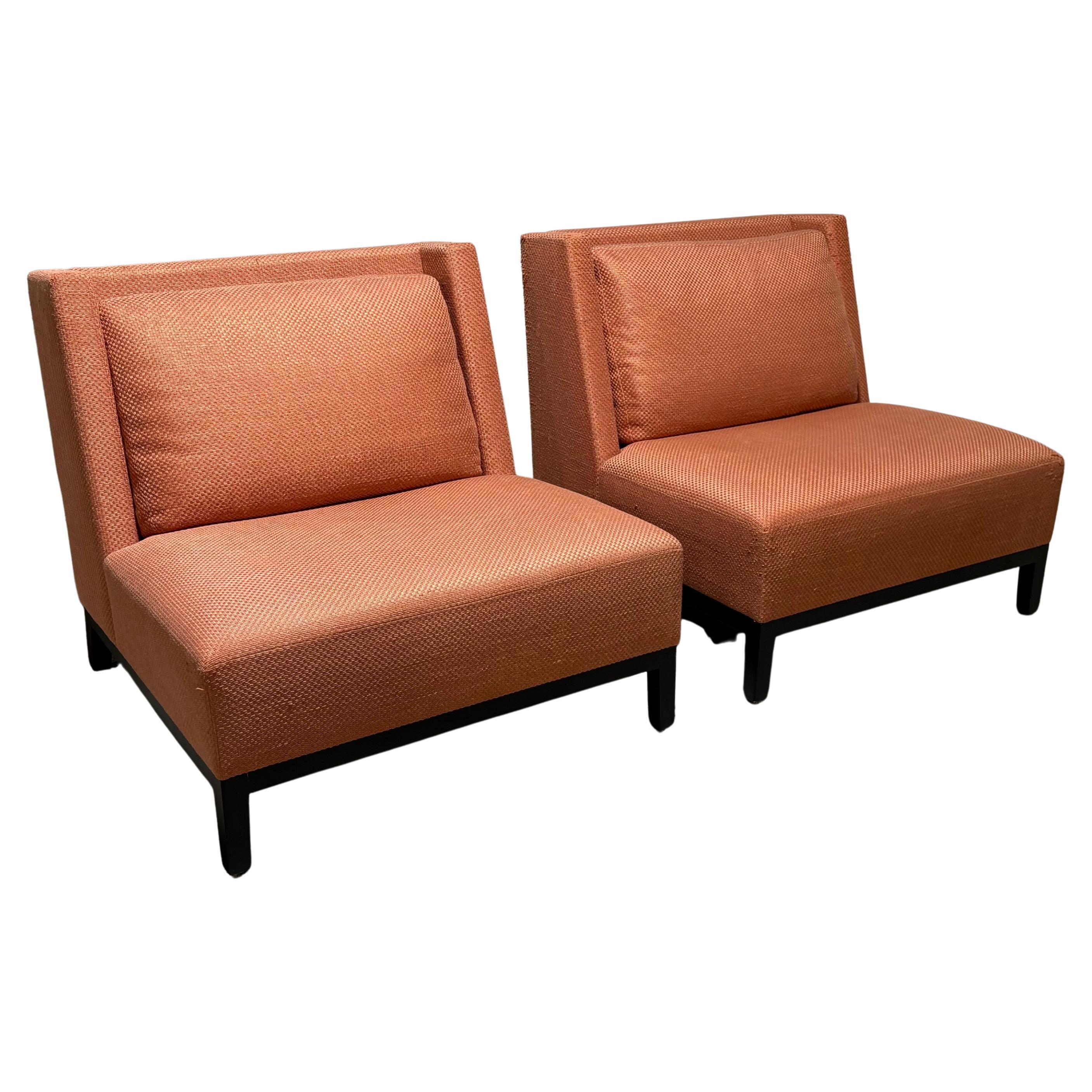 Chaises à pantoufles "latines" de Christian Liaigre à retapisser en vente