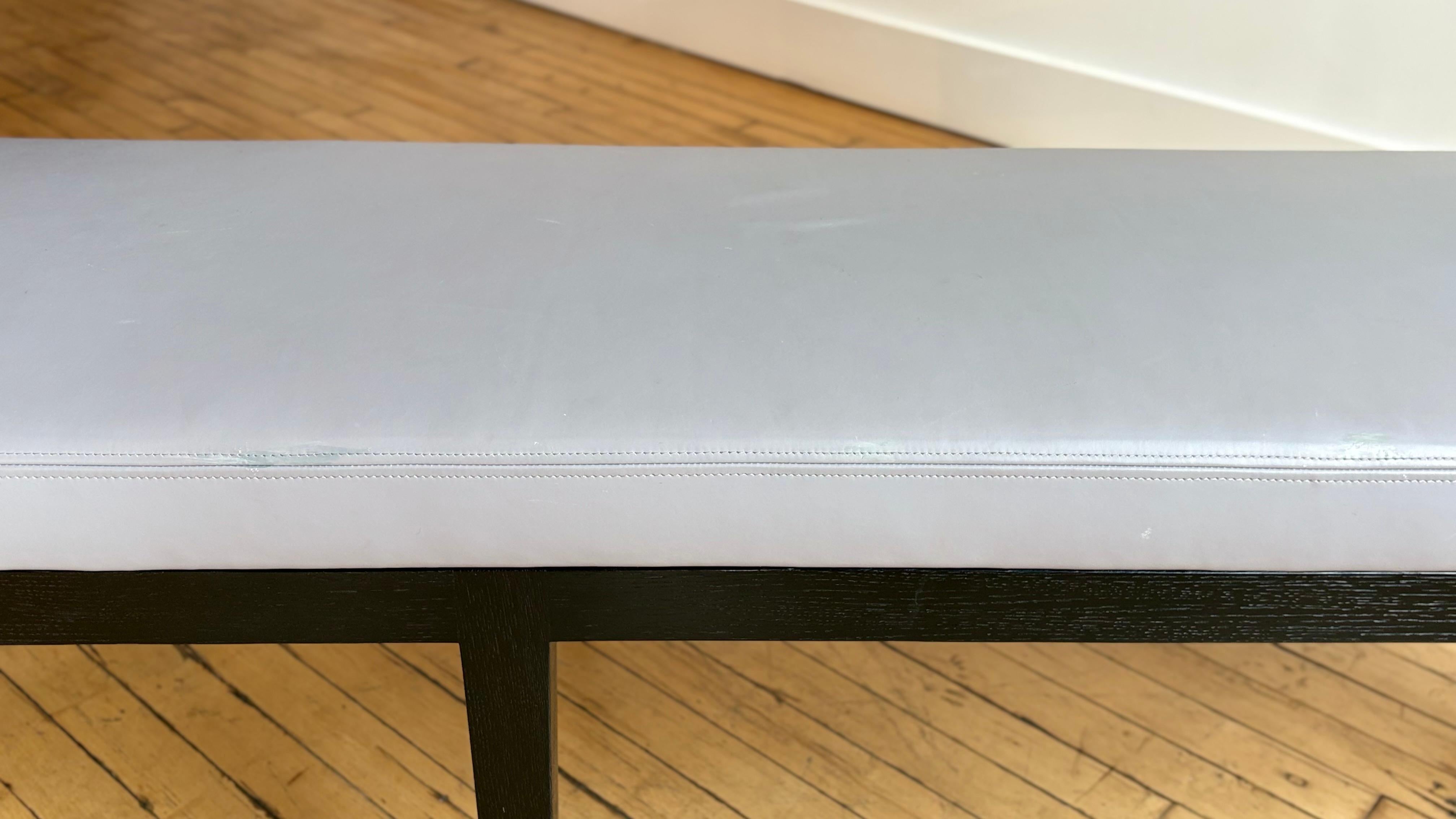 Christian Liaigre Leather “Velin” Banquette For Sale 5