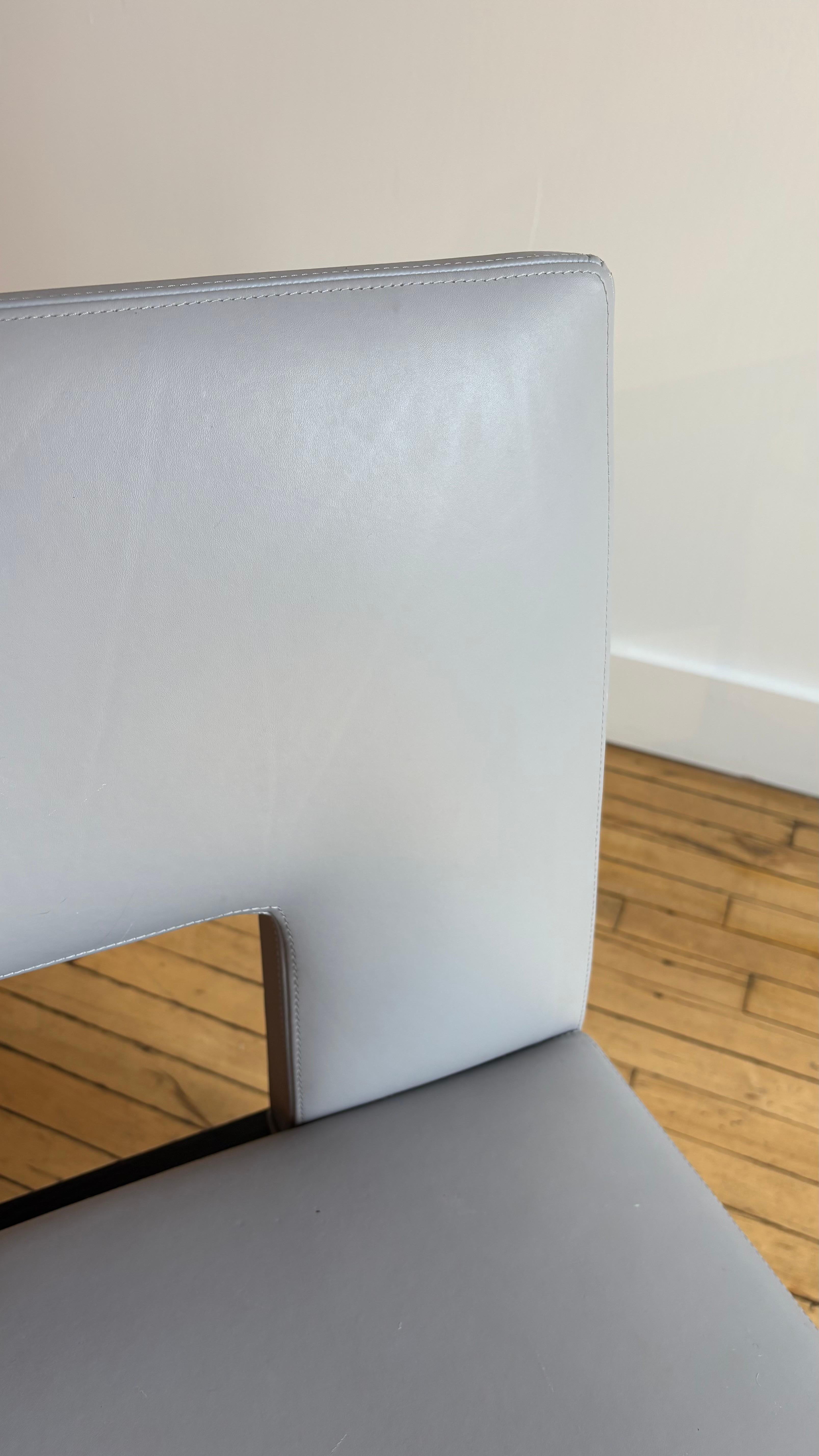 Christian Liaigre Leather “Velin” Banquette In Good Condition For Sale In New York, NY