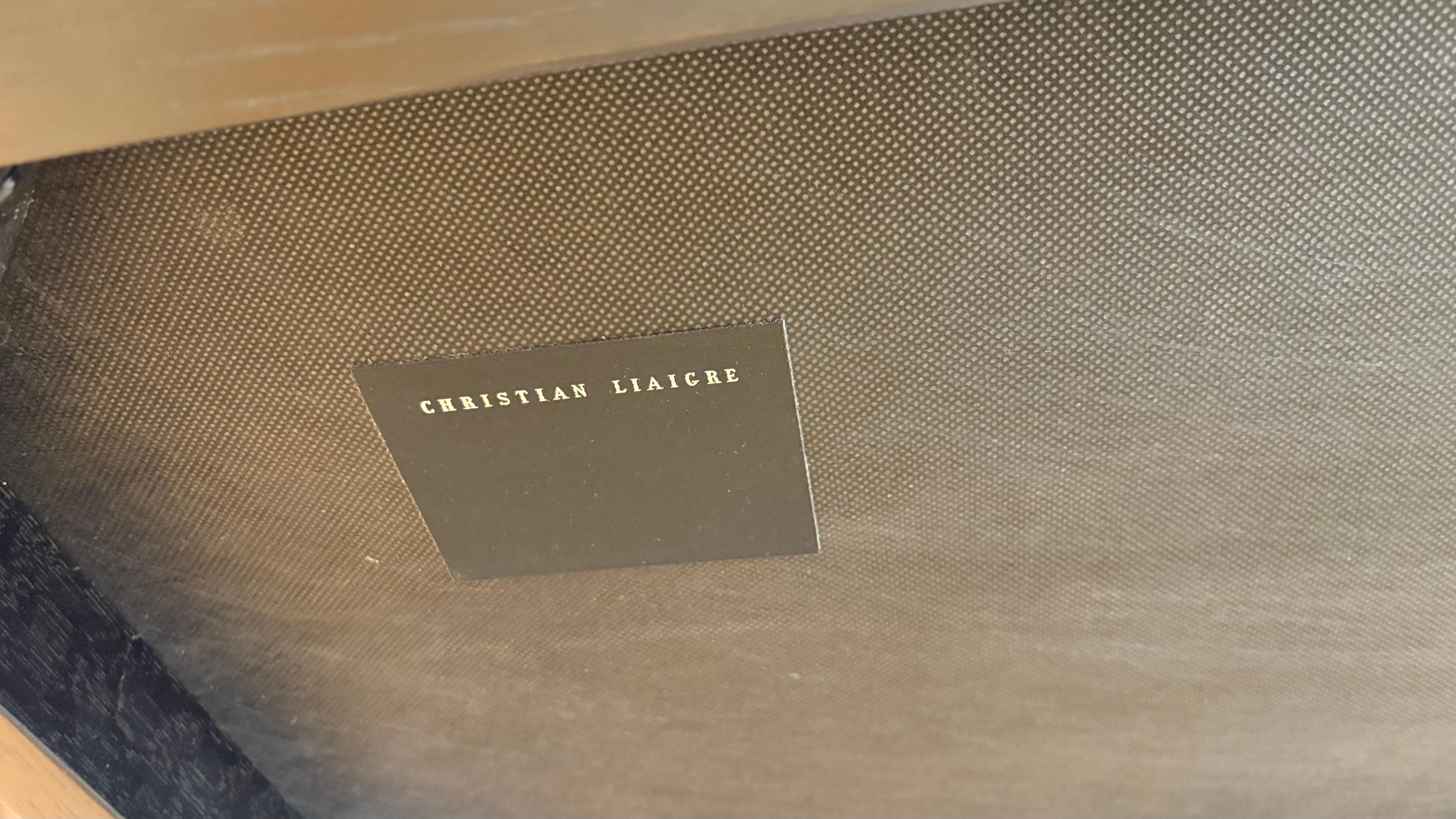 Contemporary Christian Liaigre Leather “Velin” Banquette For Sale