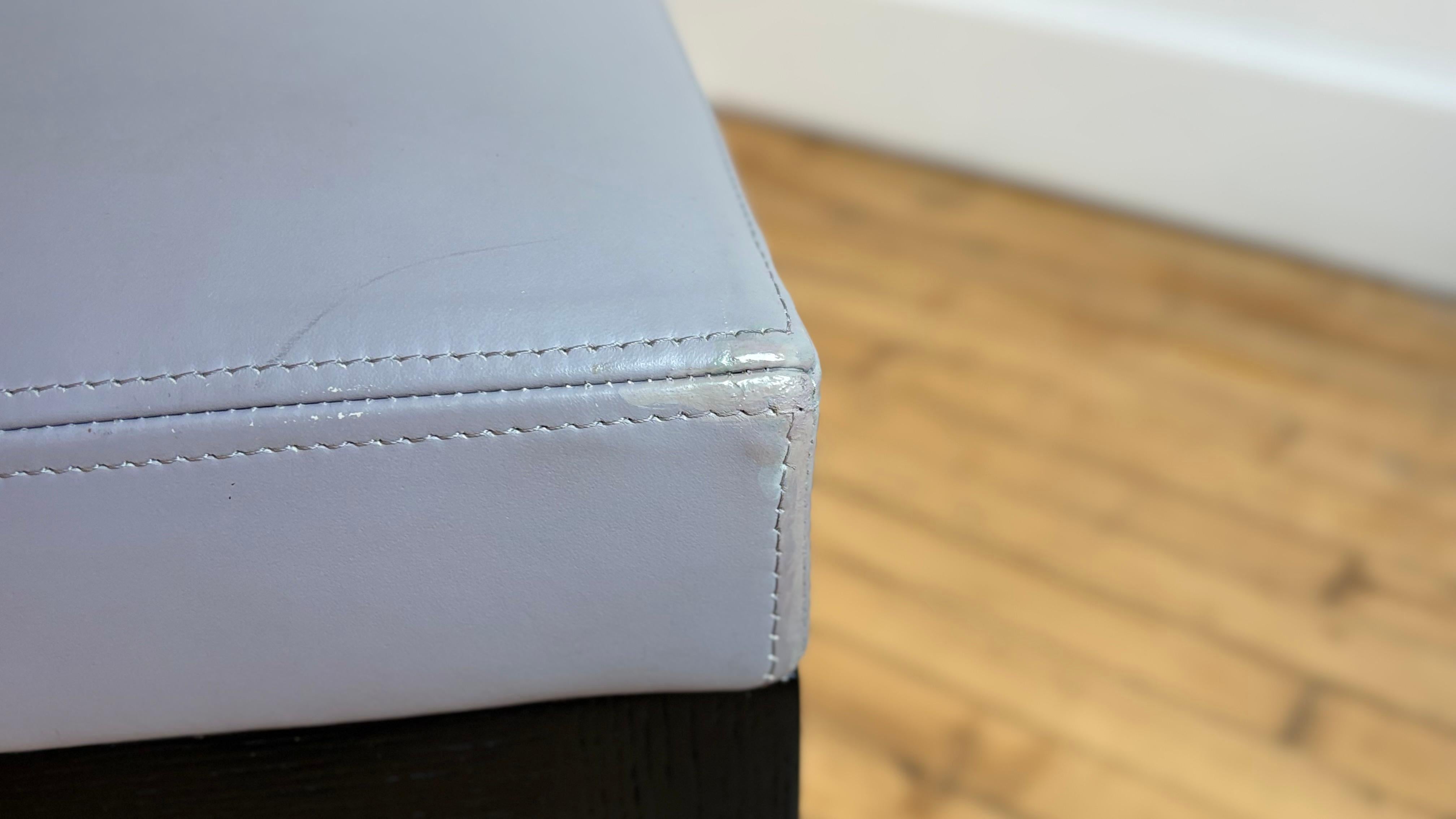 Christian Liaigre Leather “Velin” Banquette For Sale 3
