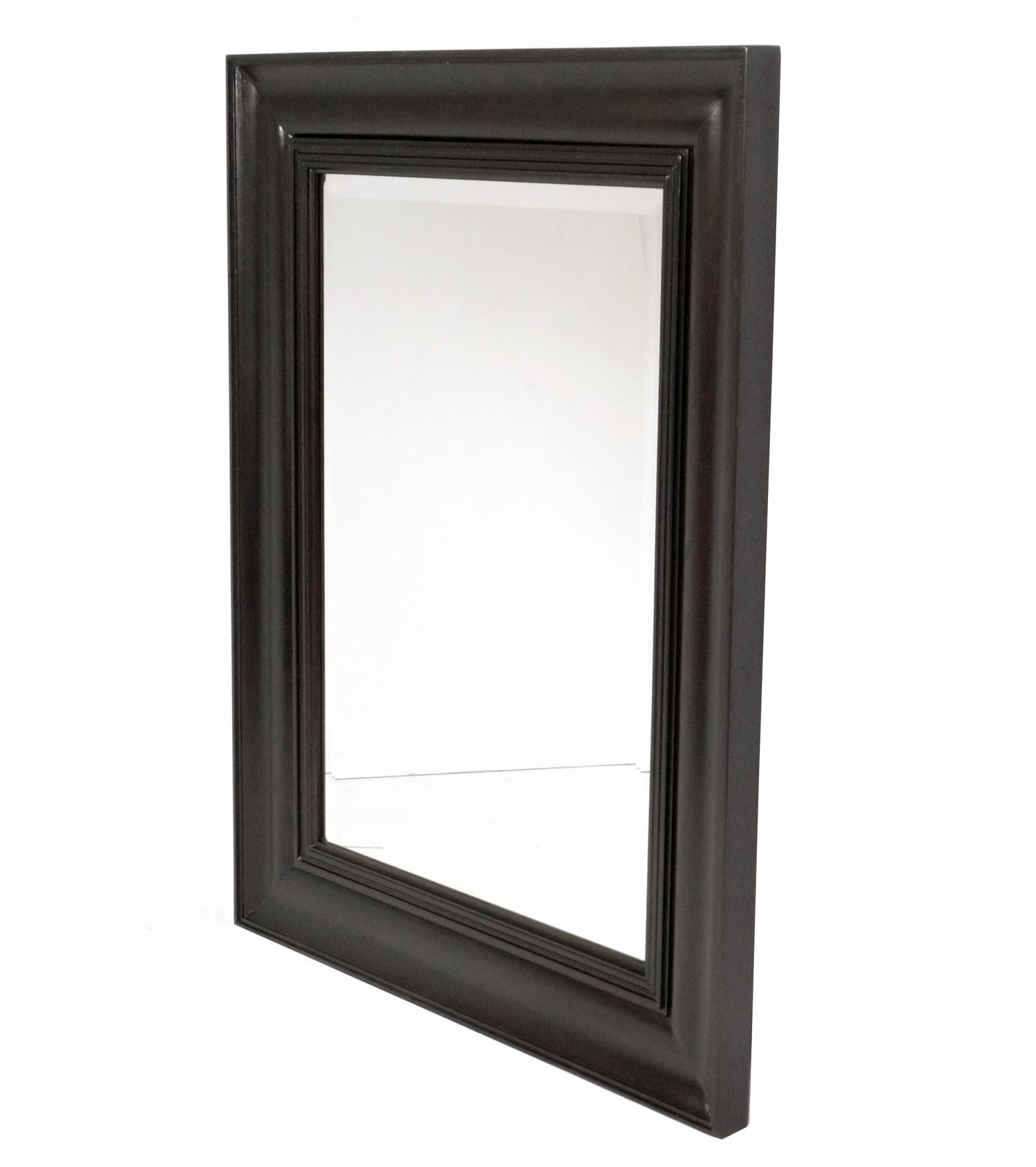 Christian Liaigre Ebene Mirrors, France, circa 2000s. These mirrors were recently removed from The Mercer Hotel in New York City. Recently refinished and ready to use. They measure an impressive 46